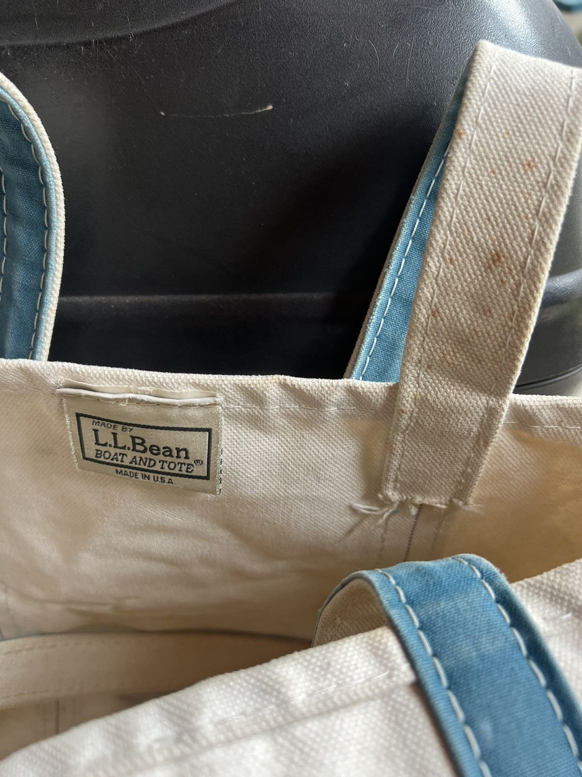 L.L. Bean RARE! 80s L.L. Fade Patina Long Handle Huge Tote Bag Size ONE SIZE - 17 Thumbnail
