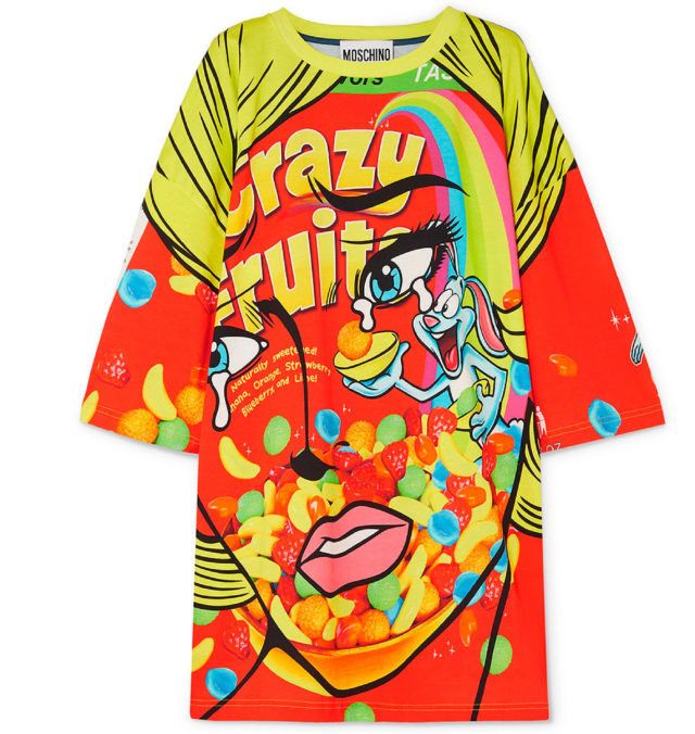 Boutique Moschino × Love Moschino × Moschino Moschino Couture 2018 Oversized “Crazy Fruits” T-Shirt/Dress Size ONE SIZE - 1 Thumbnail