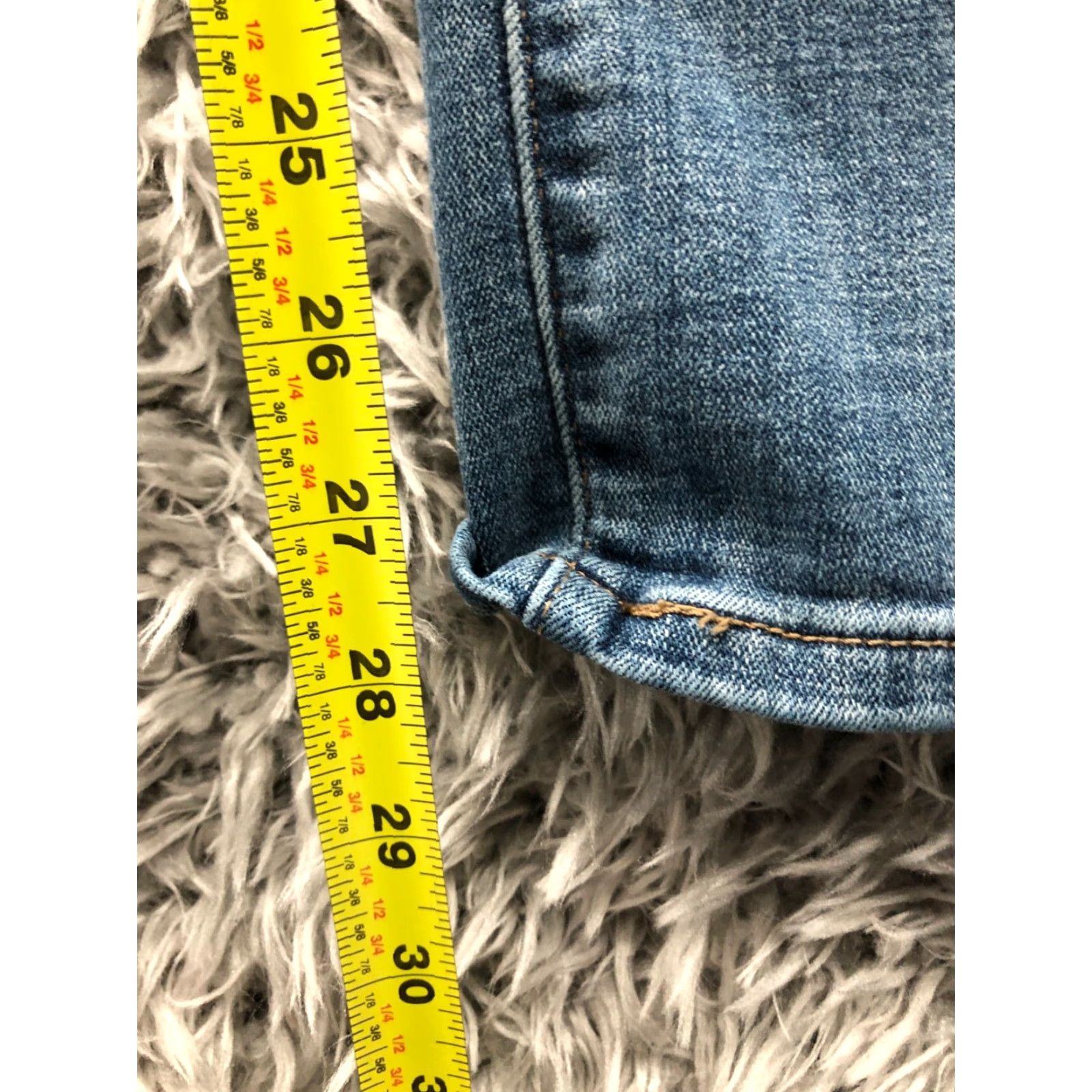 Levi's Levi's 505 Jeans Size 32 Womens Mid Rise Medium Wash Blue Denim Straight Regular Size 24" / US 00 / IT 34 - 3 Thumbnail