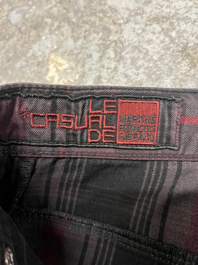 Marithe + Francois Girbaud × Vintage 2000s Marithé + François Girbaud Tartan Effect Striped Pants Size US 32 / EU 48 - 9 Thumbnail