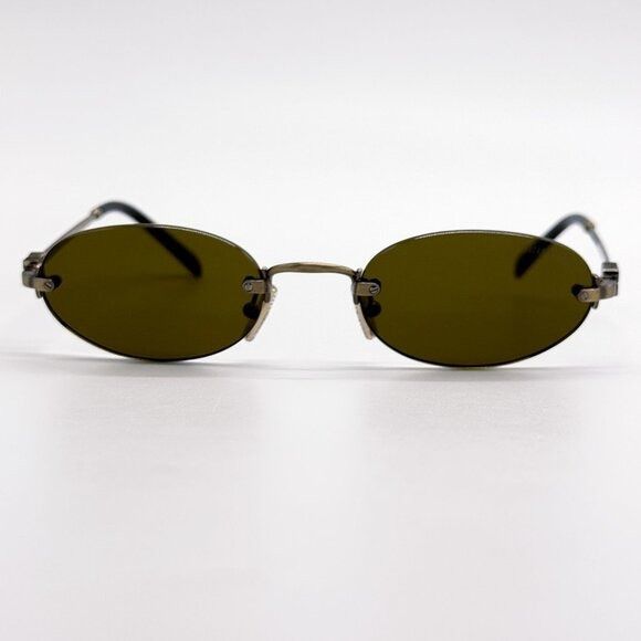 Miu Miu NEW MIU MIU SUNGLASSES MUA54S 26C09Z OVAL GOLD WOMEN MU A54S Size ONE SIZE - 4 Thumbnail
