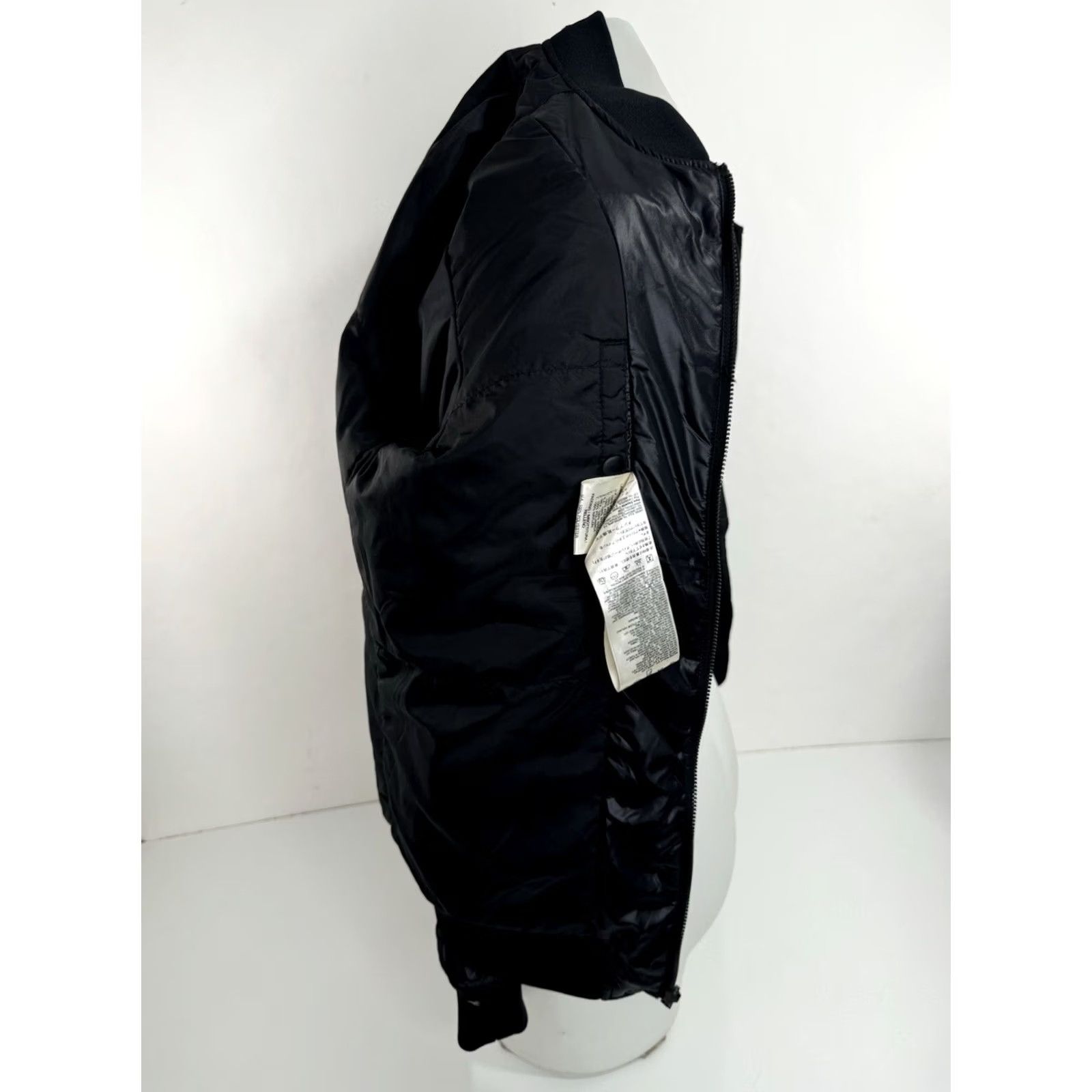 Diesel DIESEL Bomber Jacket Black S Mens Military Parachute Material Patches Flight Jacket Size US S / EU 44-46 / 1 - 7 Thumbnail