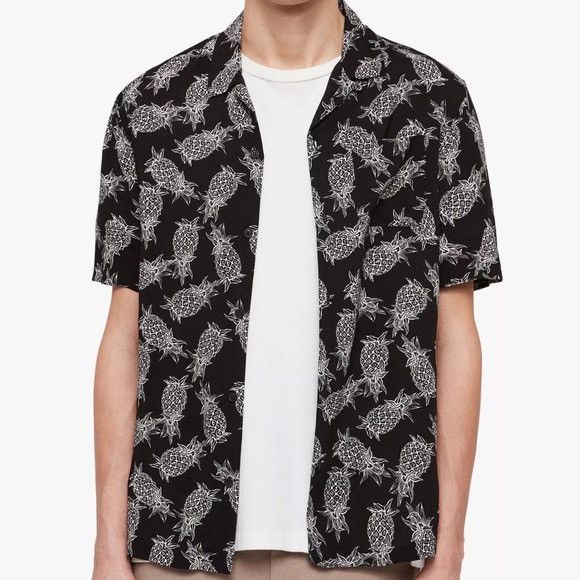 Allsaints Allsaints Pine Shirt Short Sleeve Hawaiian Pineapple Size US L / EU 52-54 / 3 - 2 Thumbnail