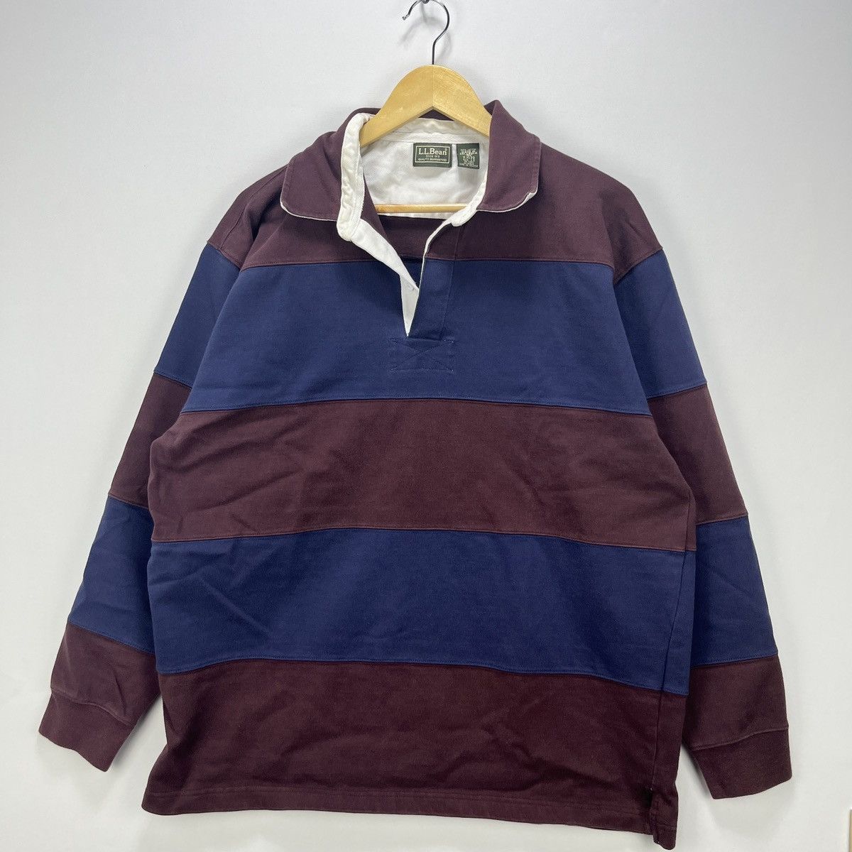 L.L. Bean × Vintage Vintage LL Bean Rugby Shirt XL Size US XL / EU 56 / 4 - 1 Thumbnail
