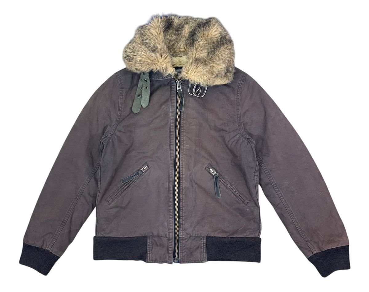 If Six Was Nine × Japanese Brand VINTAGE OZONE ROCKS FUR MINK COLAR BOMBER JACKET Size US S / EU 44-46 / 1 - 1 Thumbnail