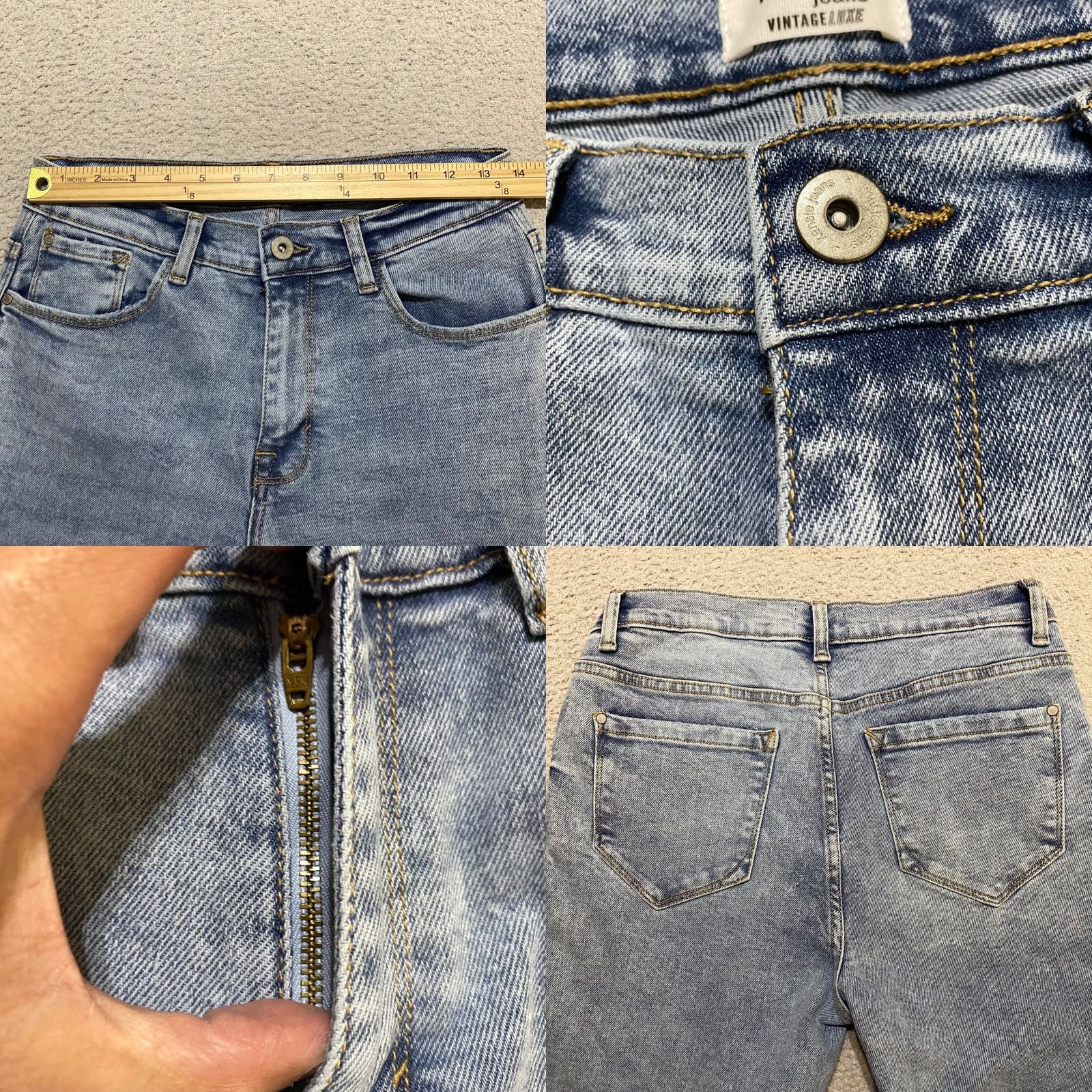 Vintage Kensie Jeans Womens Jeans Blue Denim Medium Wash Kelsey High Rise Skinny Raw Hem Size 6 Slim 5-Pocket Pockets Size 28" / US 6 / IT 42 - 8 Thumbnail