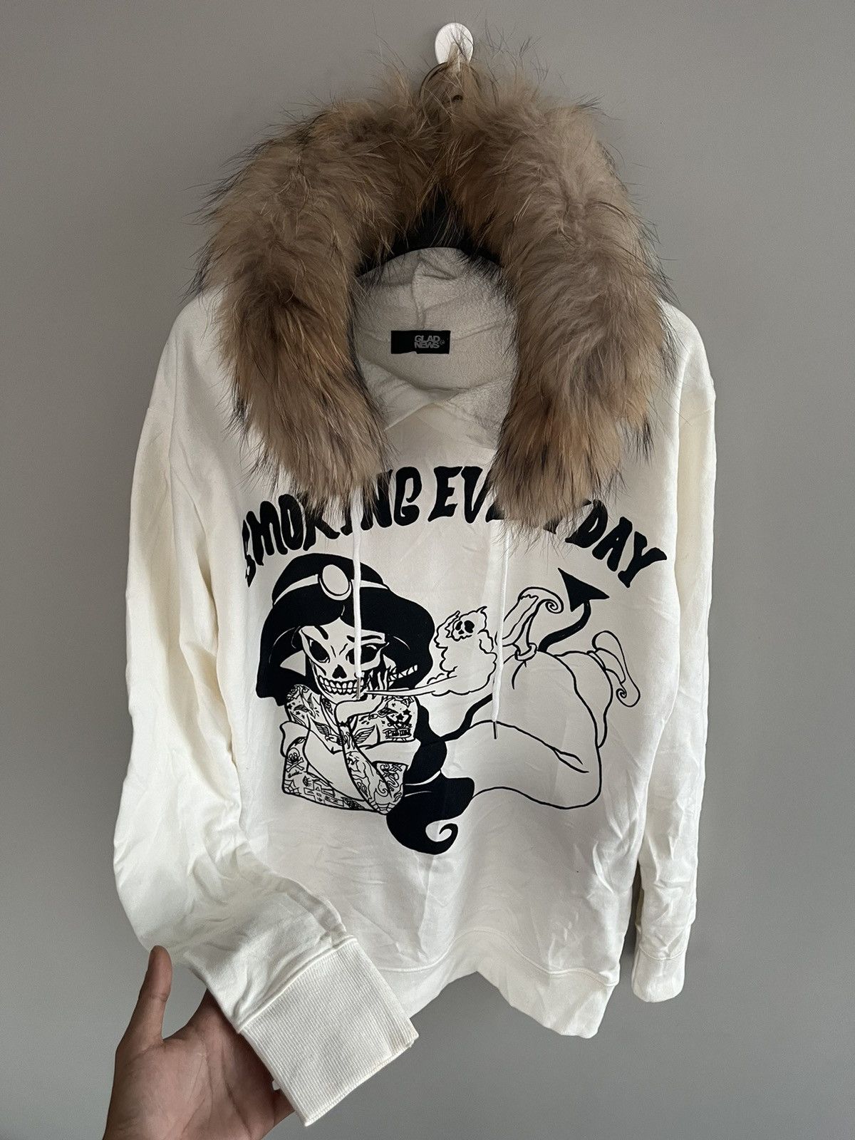 14th Addiction JAPANESE GLADNEWS FUR HOODIE SEDITIONARIES GOTHIC PUNK STYLE Size US L / EU 52-54 / 3 - 3 Thumbnail
