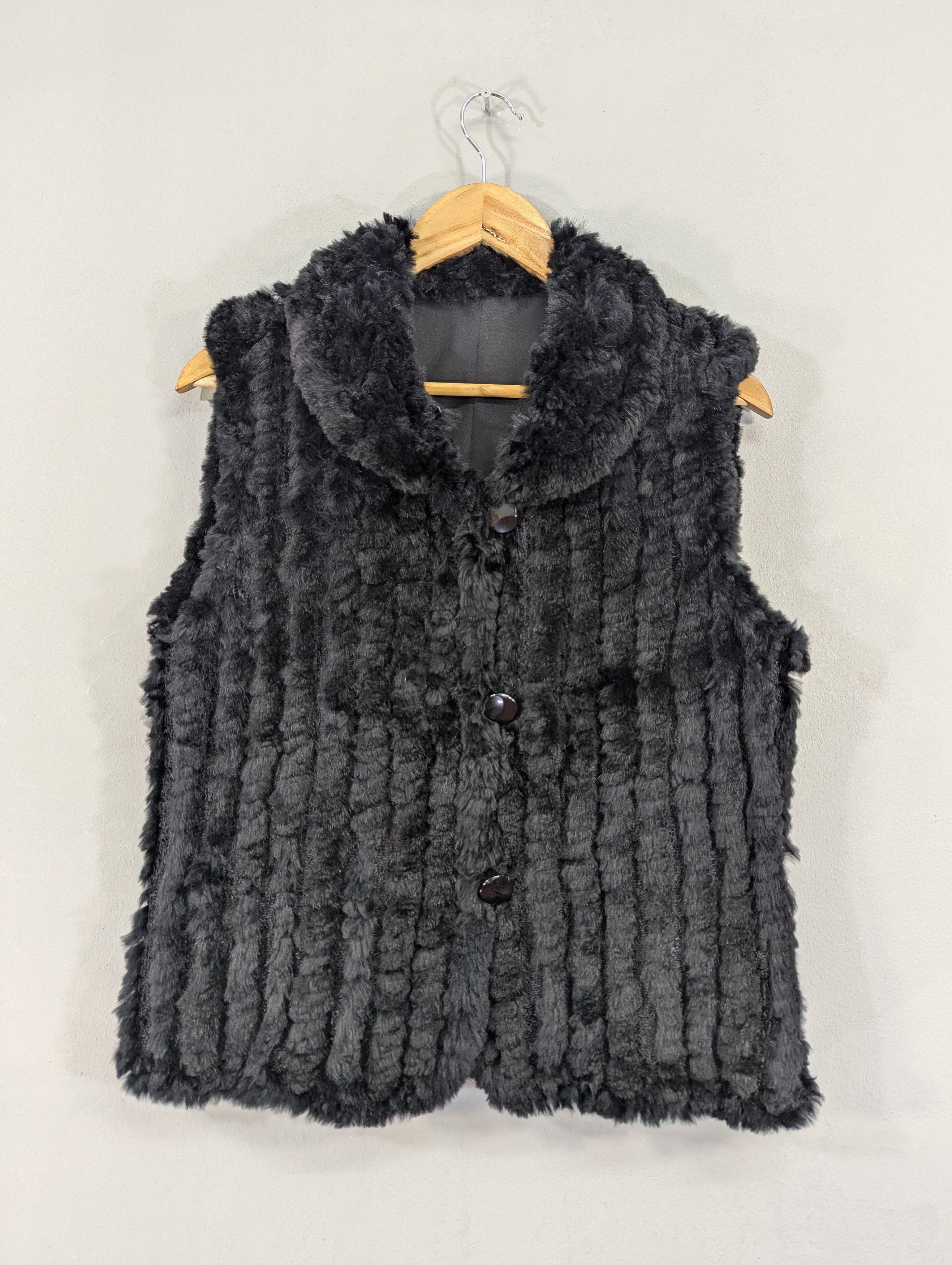 Japanese Brand Unbrand Mink Fur Rabbit Reversible Sleeveless Jacket Size M / US 6-8 / IT 42-44 - 6 Thumbnail