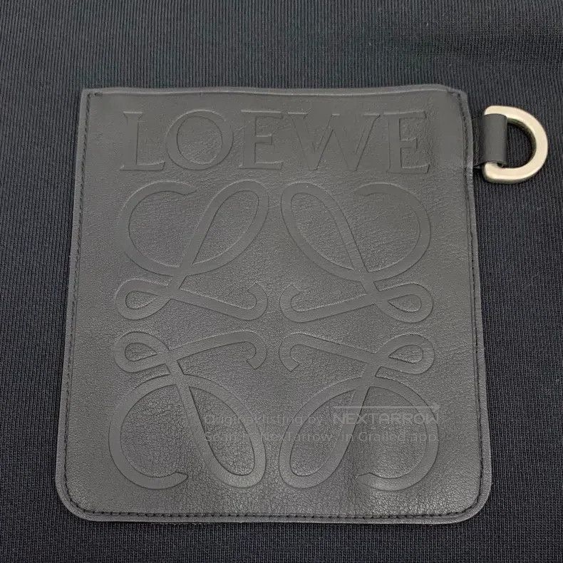 Loewe Loewe Black Logo Leather Branding Hooded Drawstring Long S Size US S / EU 44-46 / 1 - 5 Thumbnail