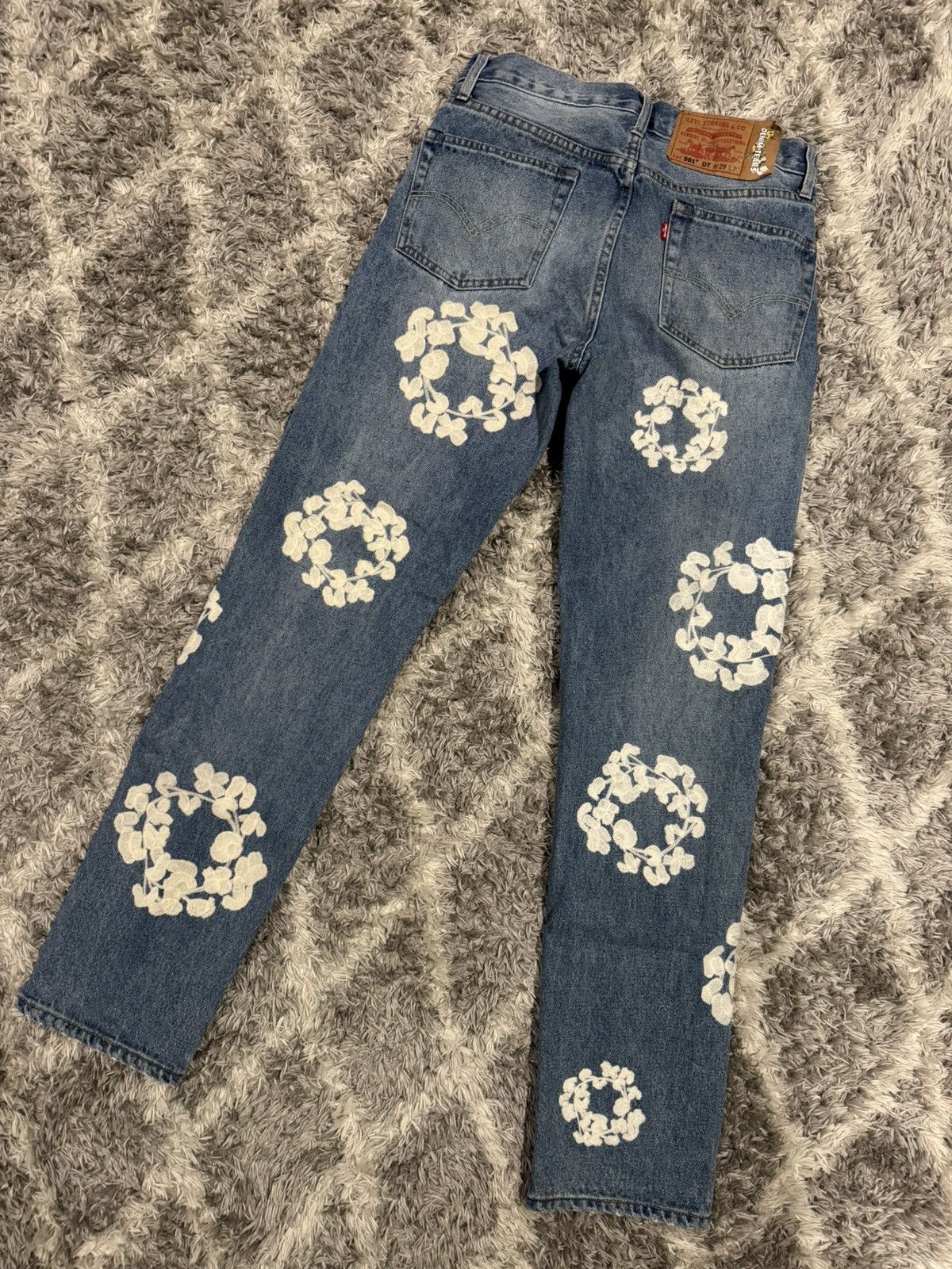 DENIM TEARS × Levi's Denim Tears X Levi’s cotton wraith chain stitch Jeans Size US 29 - 2 Thumbnail