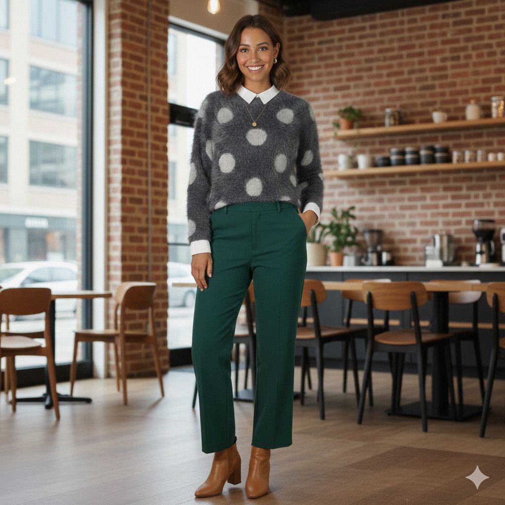 Joseph Joseph A. Size S/M NEW Sweater Grey Soft Fuzzy Polka Dots Size M / US 6-8 / IT 42-44 - 8 Thumbnail