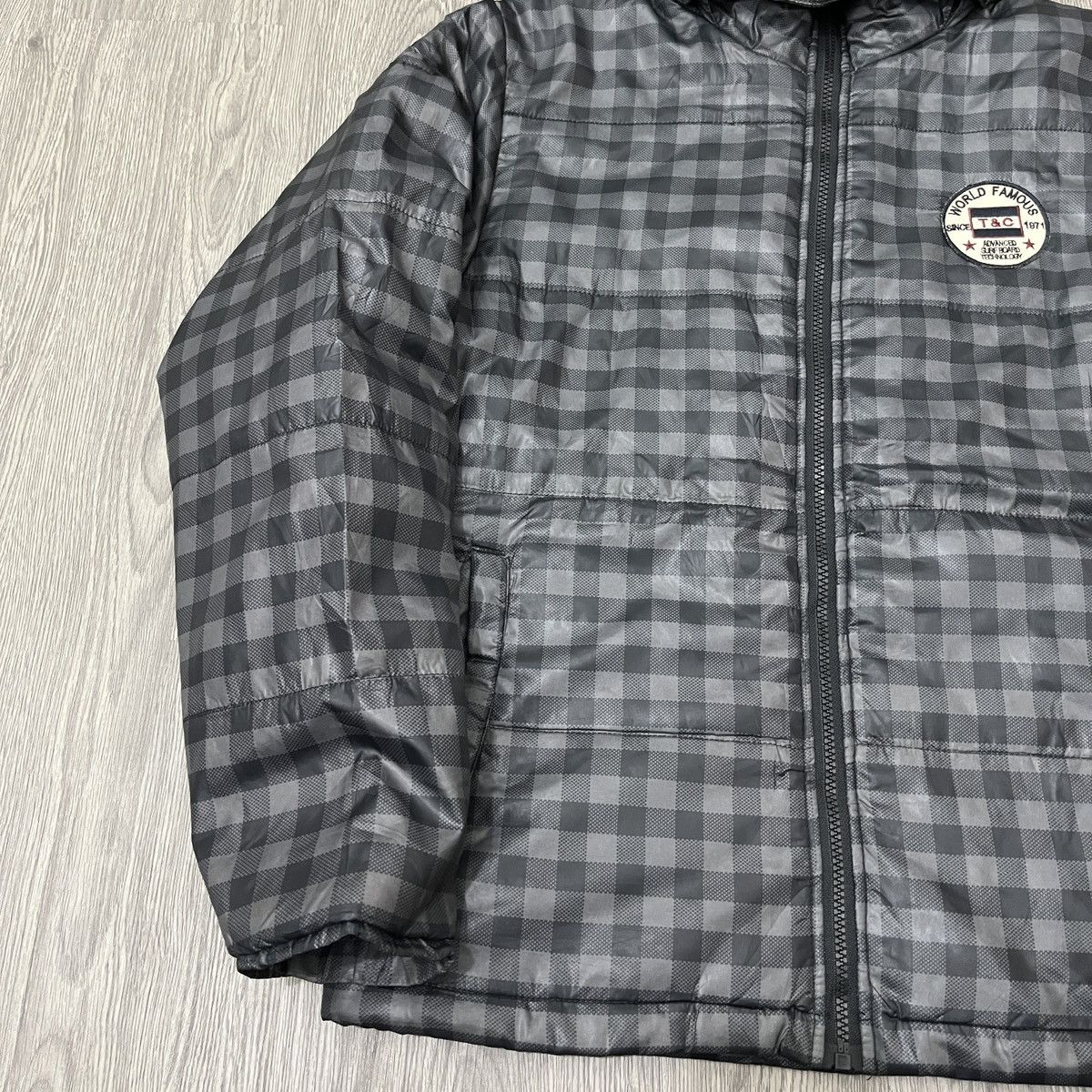 14th Addiction T&C Surf - Plaid Down Jacket Faux Fur ifsixwasnine Lgbstyle Size US M / EU 48-50 / 2 - 4 Thumbnail