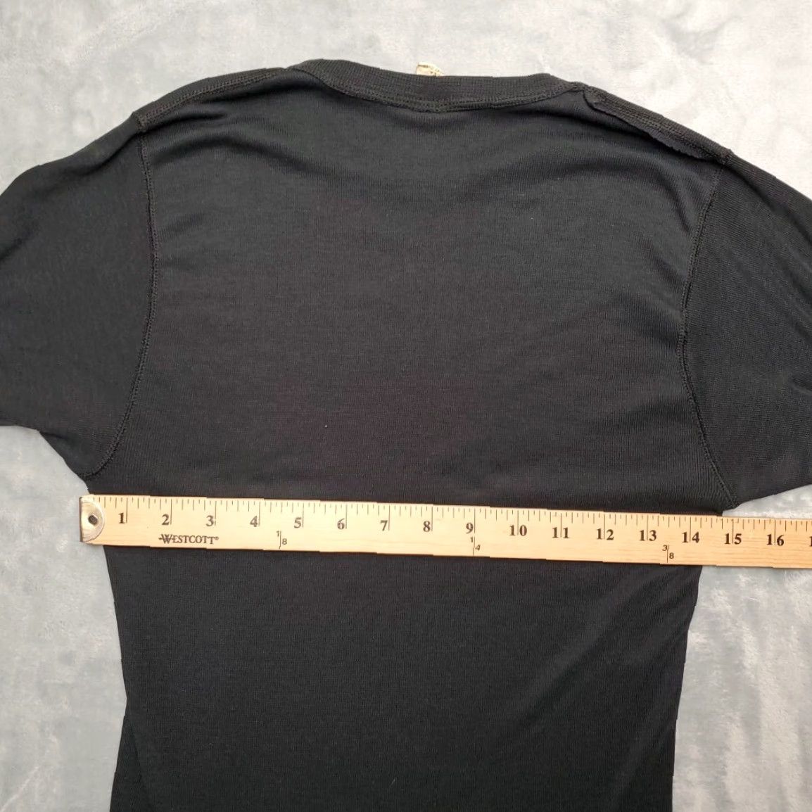 Layer 8 VINTAGE Scheels Sports Shirt Mens S Black Crewneck 100% Polyester Base Layer Shirt Long Sleeve Mens Black Size US S / EU 44-46 / 1 - 7 Thumbnail