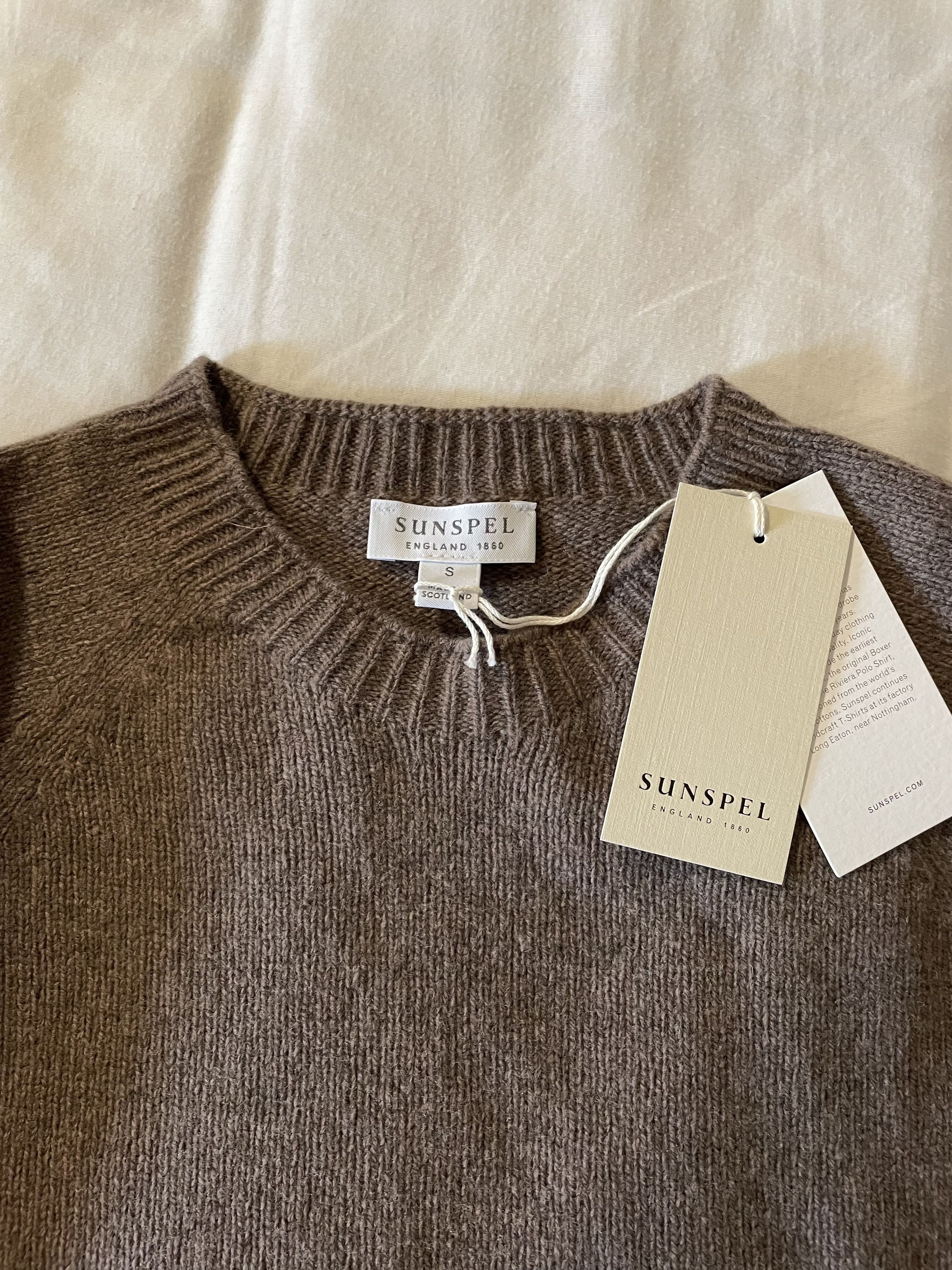 Sunspel Lambswool Crewneck Jumper Size US S / EU 44-46 / 1 - 3 Thumbnail