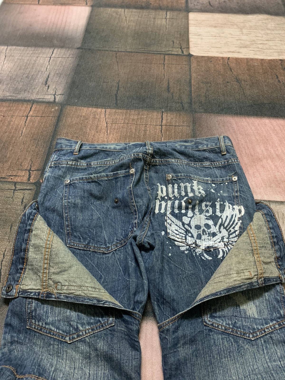 If Six Was Nine CRAZY BONDAGE PUNK double knee / double waist multipocket Size US 34 / EU 50 - 21 Thumbnail