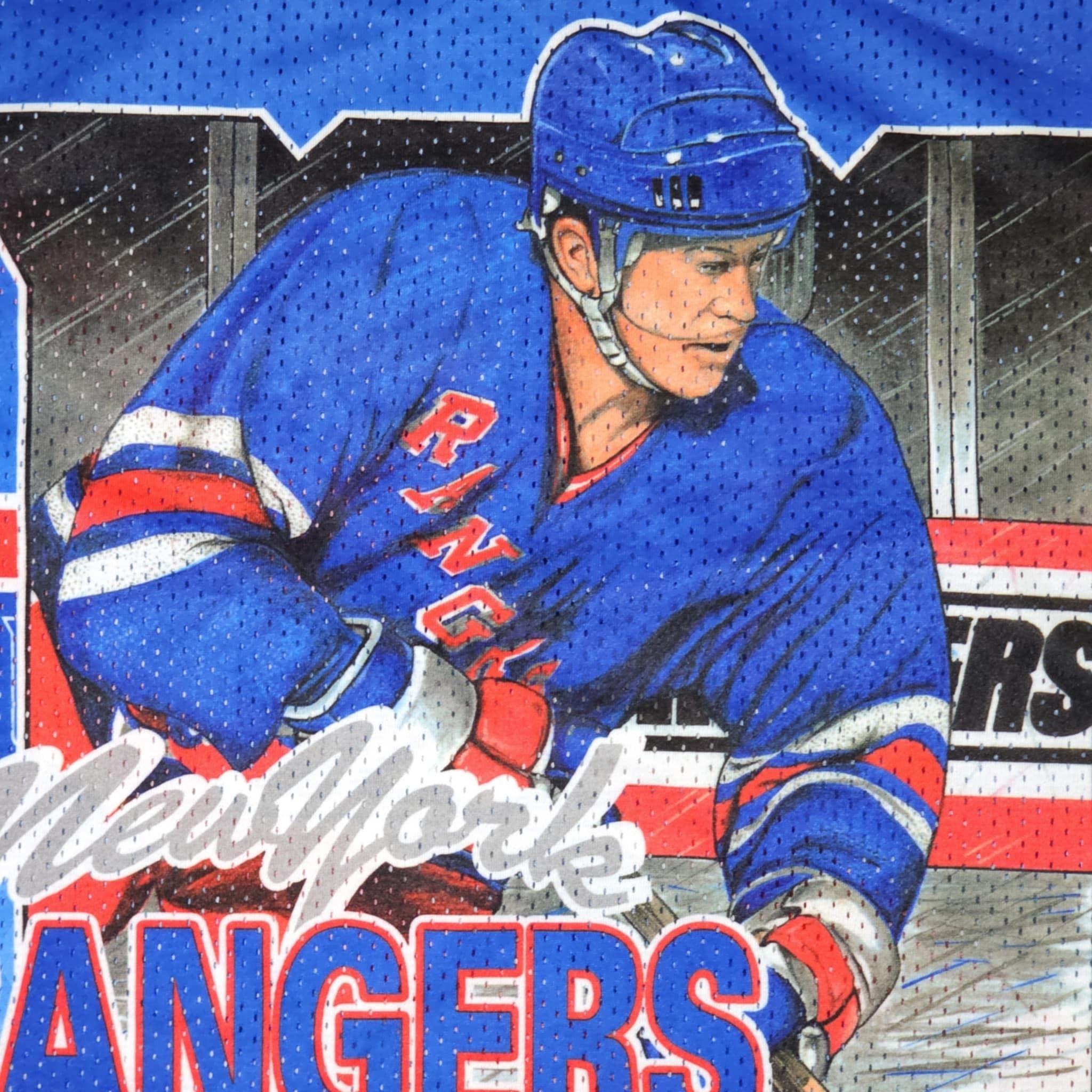 Ccm × Vintage New York Rangers Vintage 90s AoP CCM Hockey Jersey Size US L / EU 52-54 / 3 - 3 Thumbnail