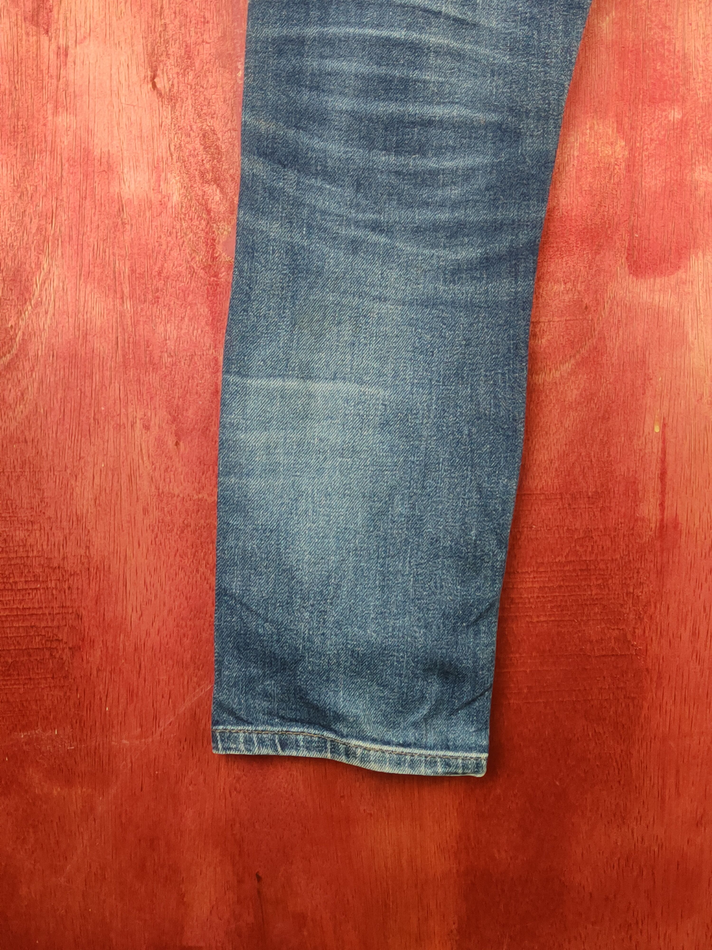 Japanese Brand Uniqlo Dark Blue Distressed Ripped Jeans #S1776 Size US 32 / EU 48 - 9 Thumbnail