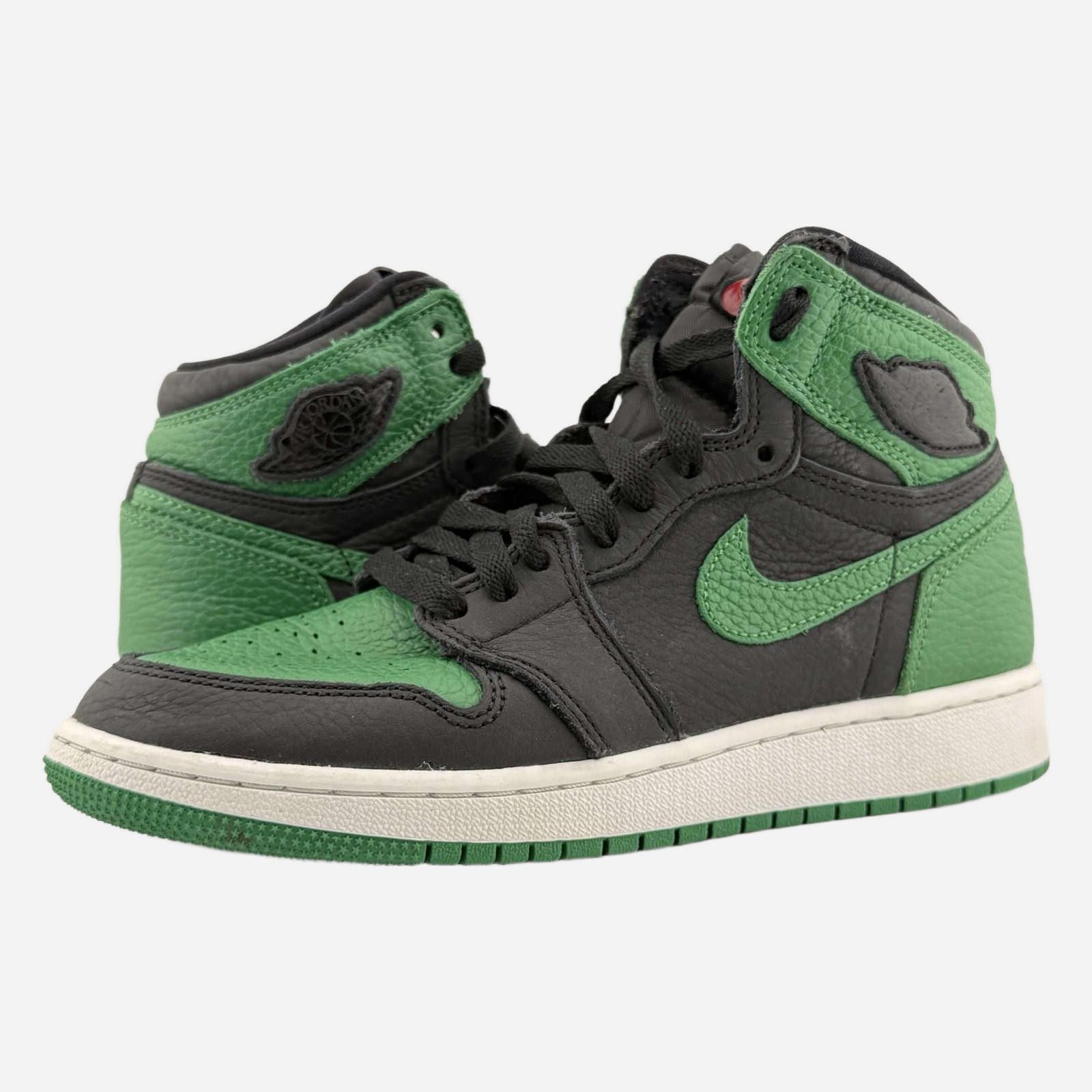 Nike Nike Air Jordan 1 Pine Green Black 4.5Y Used OG Box D2290 Size US 5 / EU 37 - 1 Thumbnail