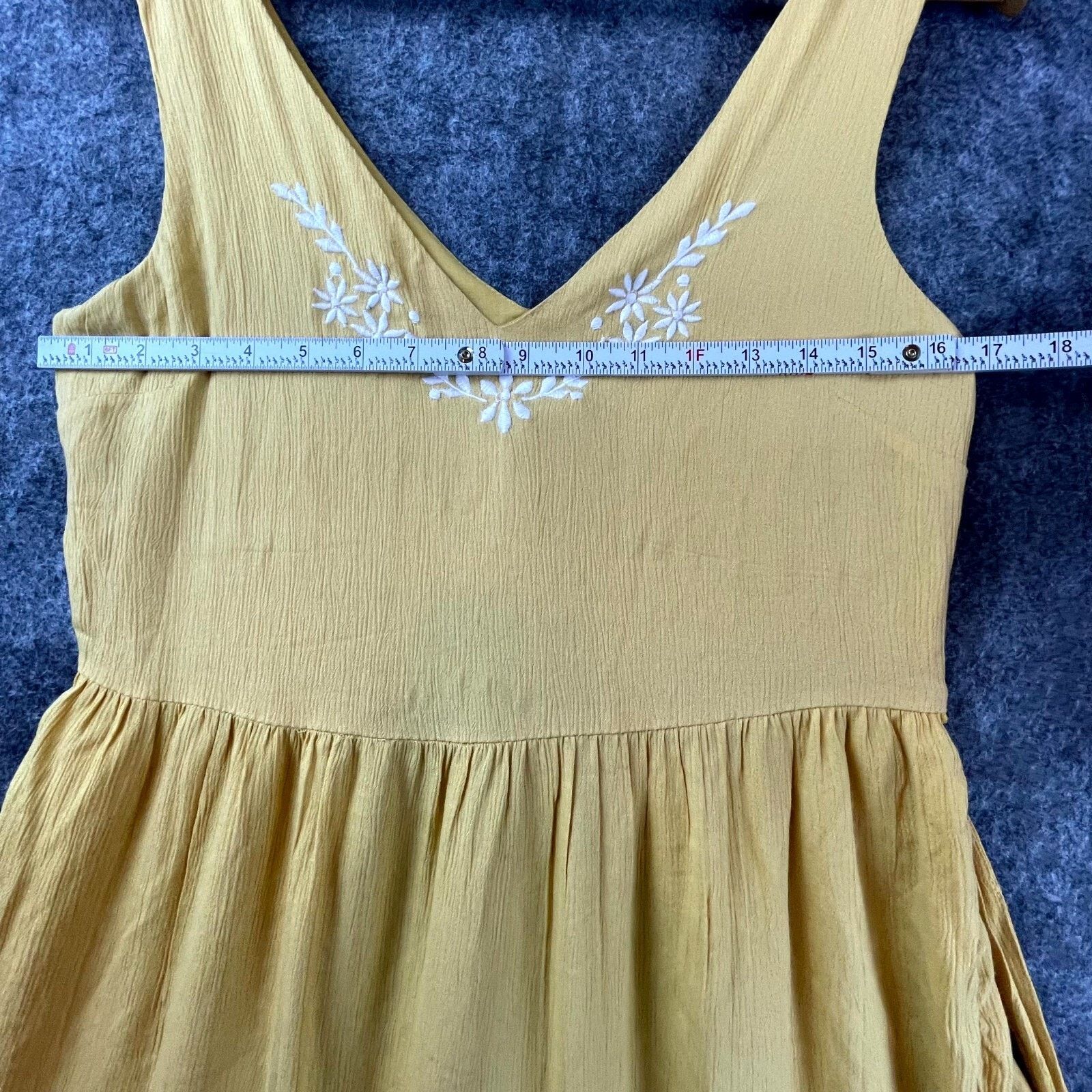 Joie Joie Dress 2 Mustard Yellow Tiered Ruffle Cottage Peasant Size XS / US 0-2 / IT 36-38 - 7 Thumbnail