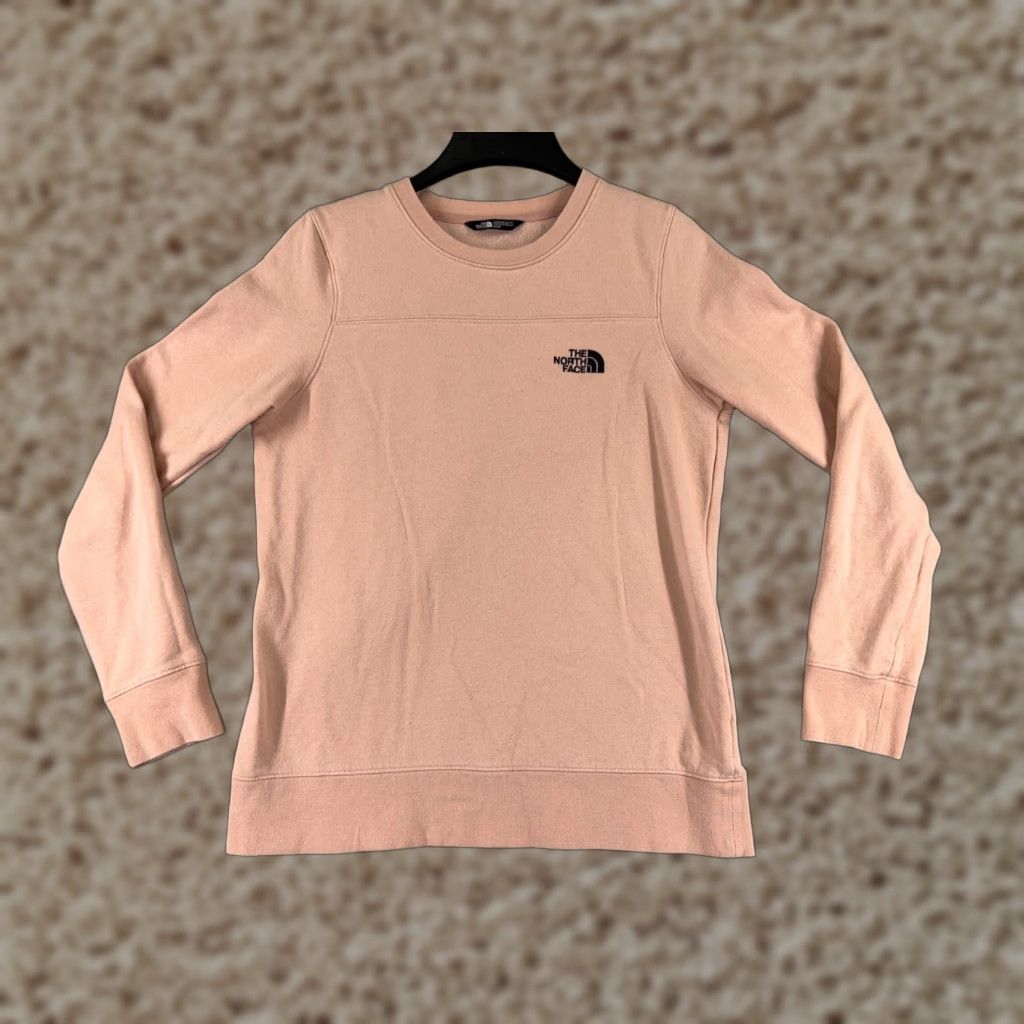 The North Face The North Face Sweater Womens Medium Orange Pullover Cotton Blend Long Sleeve Crew Neck Casual Outdoor Logo Size M / US 6-8 / IT 42-44 - 1 Thumbnail