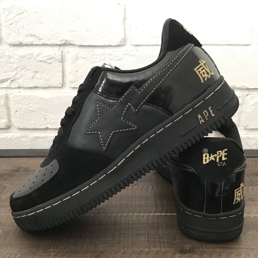Bape × Nigo 2005 EVOKE × BAPE STA leather sneakers a bathing ape NIGO Size US 9 / EU 42 - 1 Thumbnail