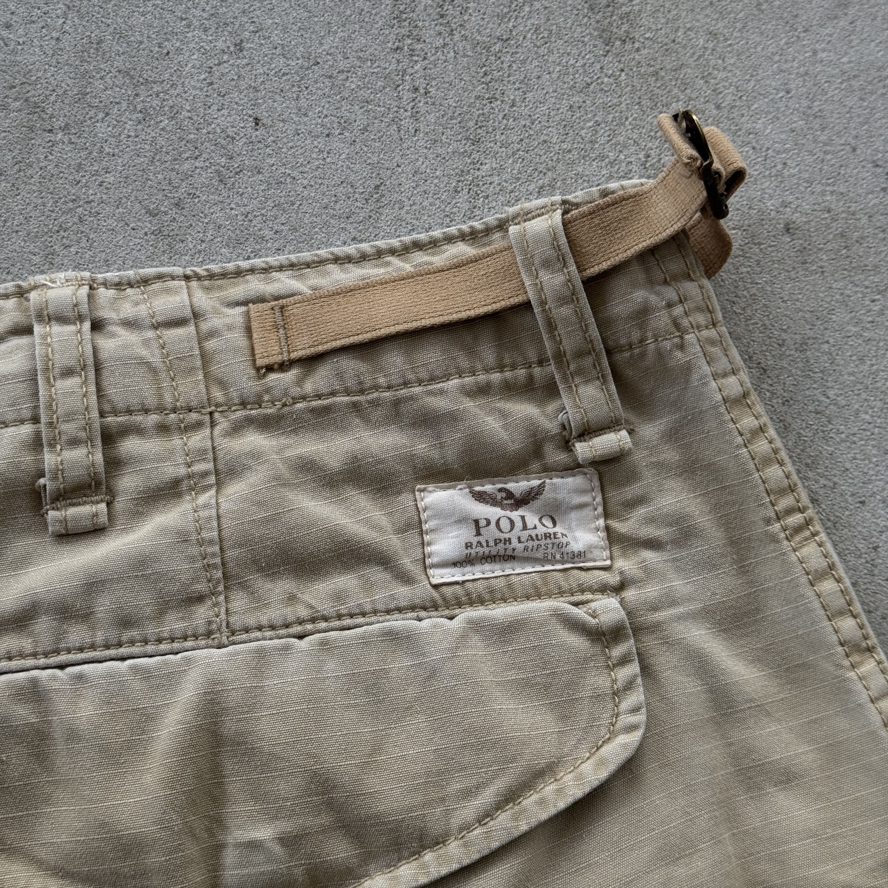 Polo Ralph Lauren Vintage Polo Ralph Lauren Tan Cargo Shorts Classic Fit Style Size US 40 / EU 56 - 5 Thumbnail