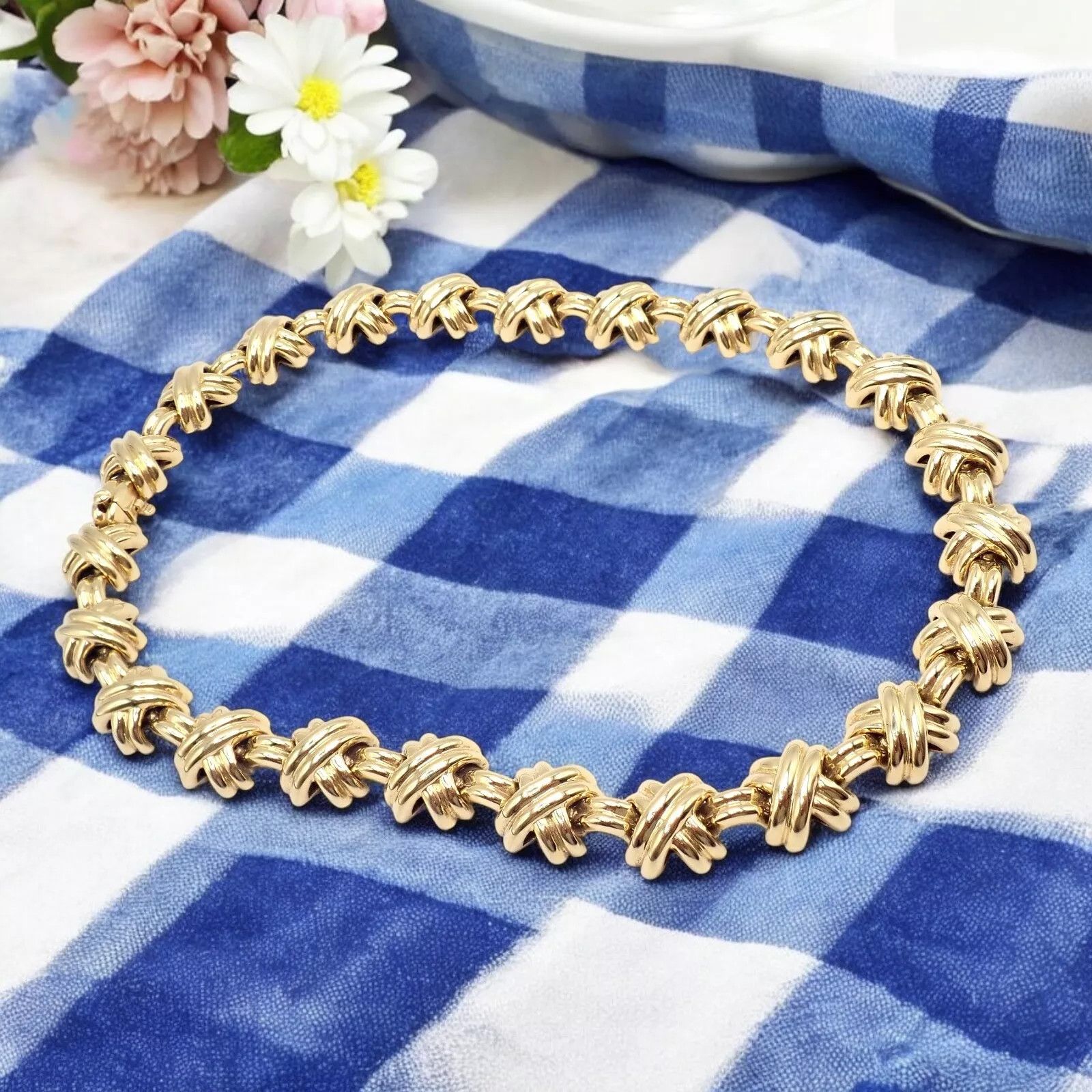 Tiffany & Co. Tiffany & Co. 18k Gold Large X Classic Signature Necklace Size ONE SIZE - 2 Thumbnail