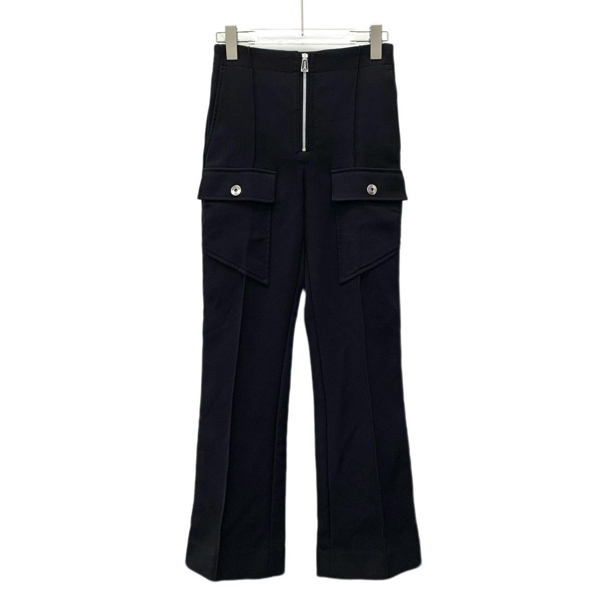 Bottega Veneta Bottega Veneta Black Wool Cargo Casual Pants K26WX Size 25" / US 0 / IT 36 - 1 Thumbnail