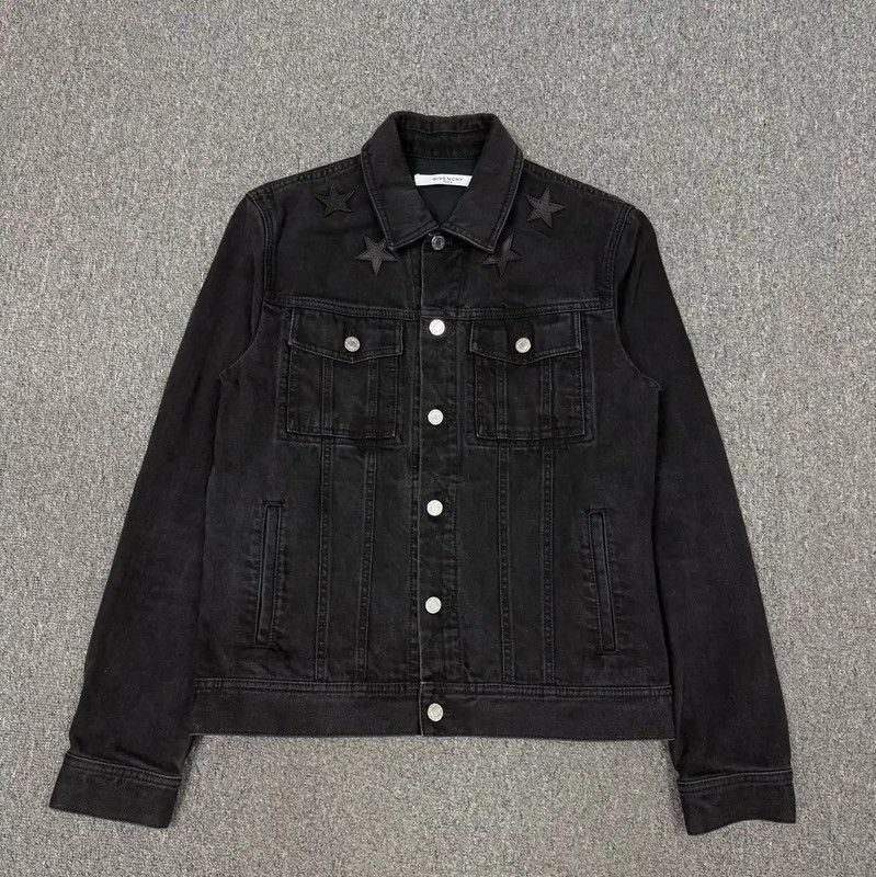 Givenchy Givenchy Black Denim Jacket for Men 0089 Size US M / EU 48-50 / 2 - 1 Thumbnail