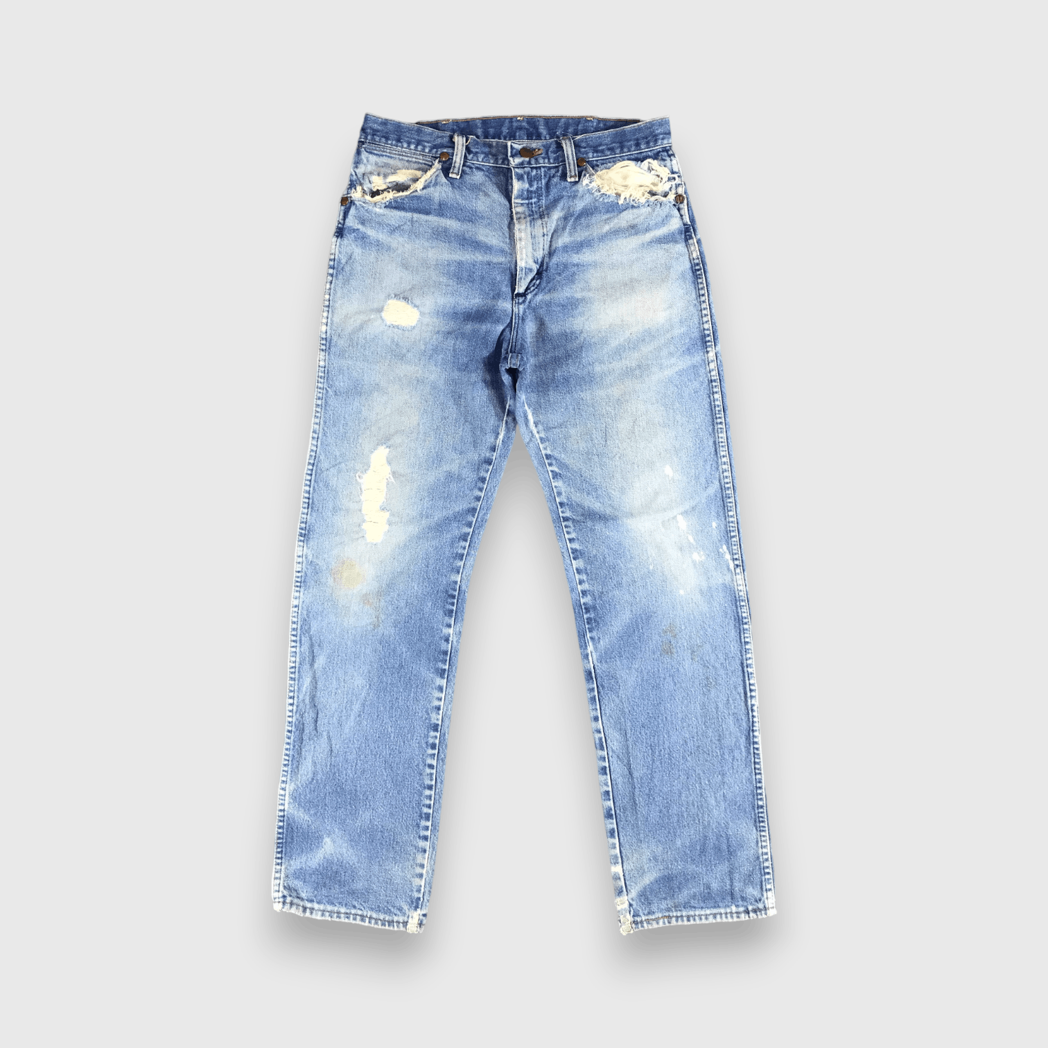 Vintage Vintage Blue Wash Wrangler Jeans-J2415 Size US 31 - 1 Thumbnail