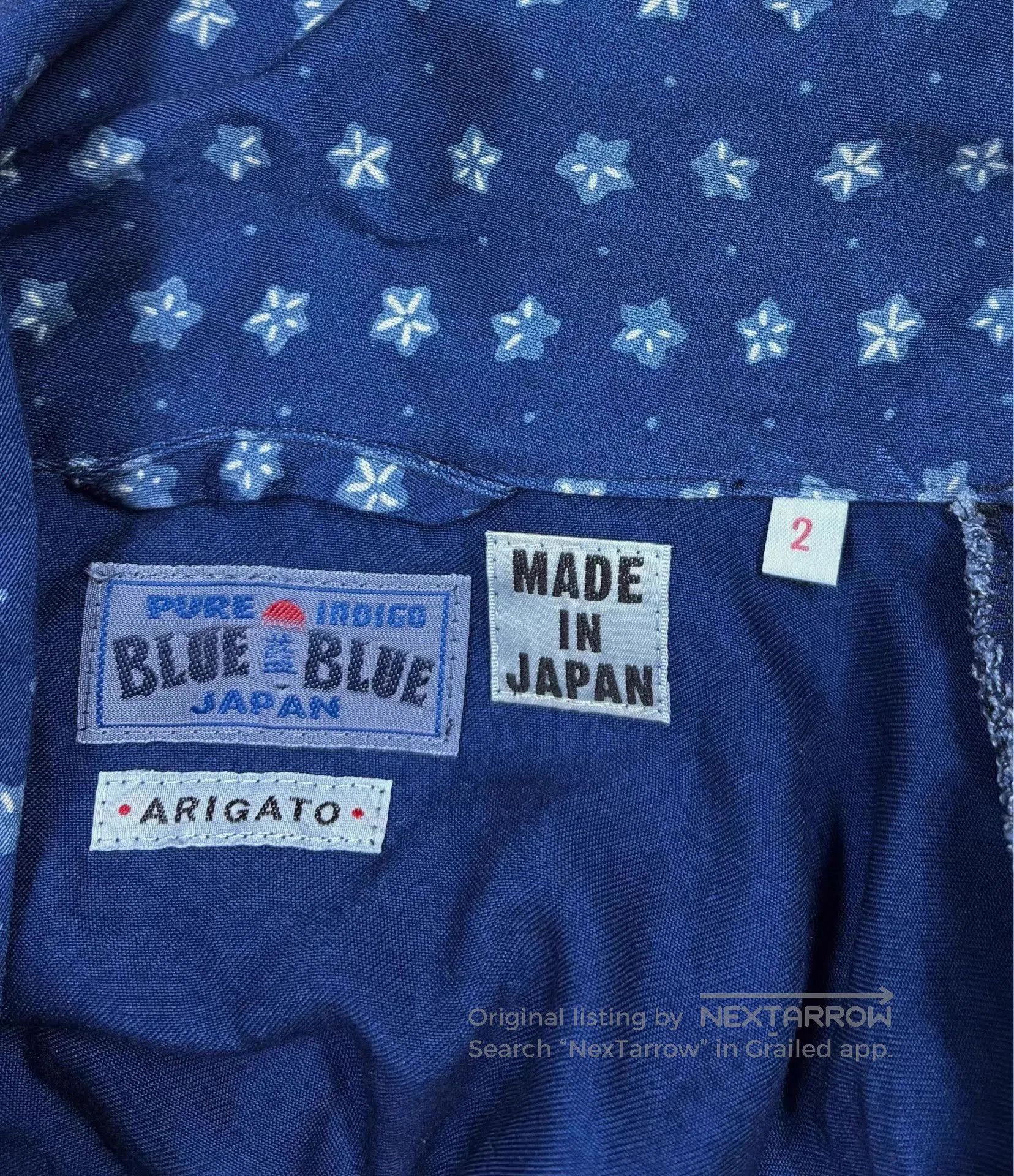 Blue Blue Japan Blue Floral Pattern Long Light Jacket. Size US M / EU 48-50 / 2 - 3 Thumbnail