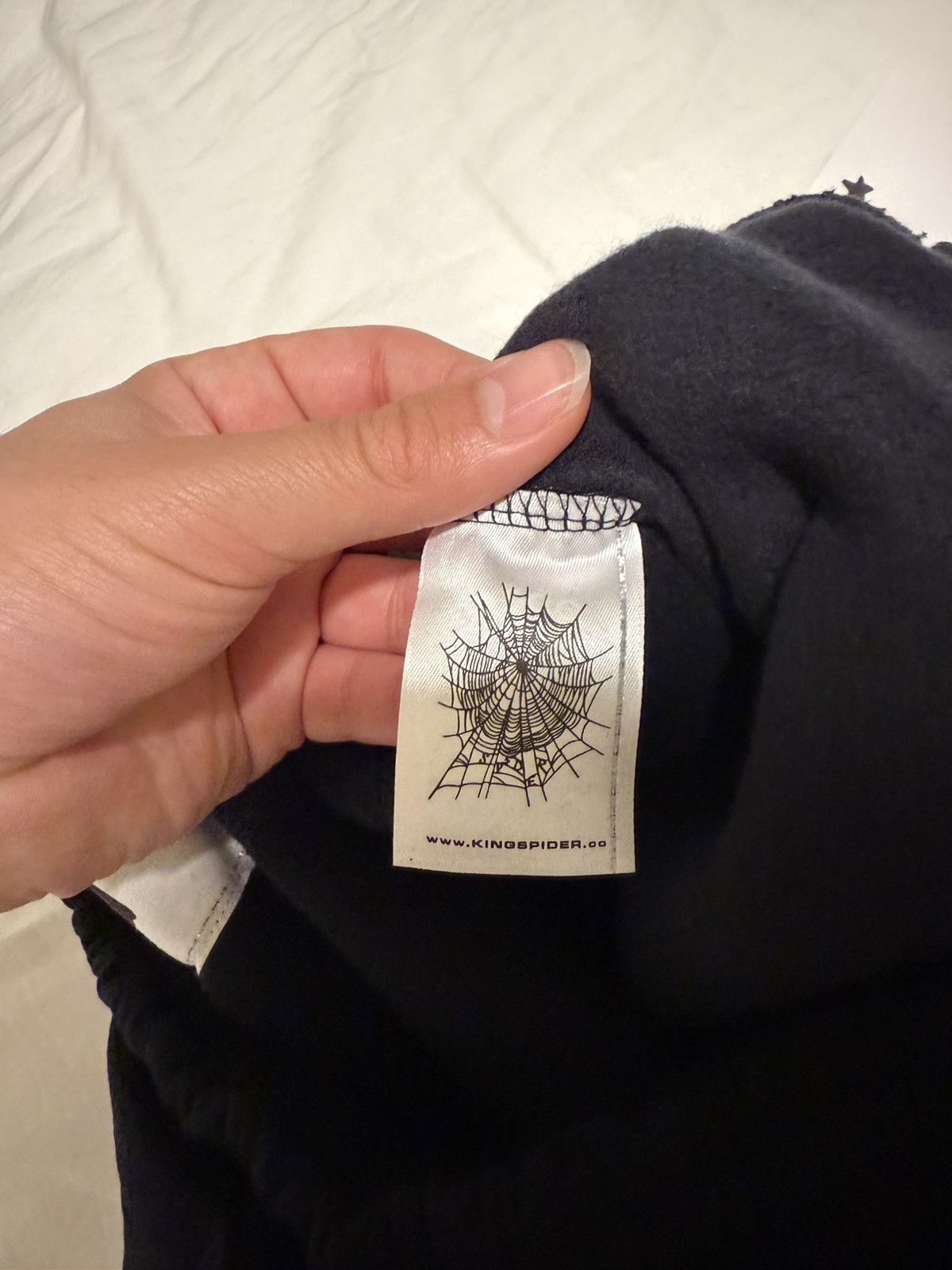 Sp5der Sp5der V2 punk sweat shorts ‘black’ Size US 31 - 4 Thumbnail