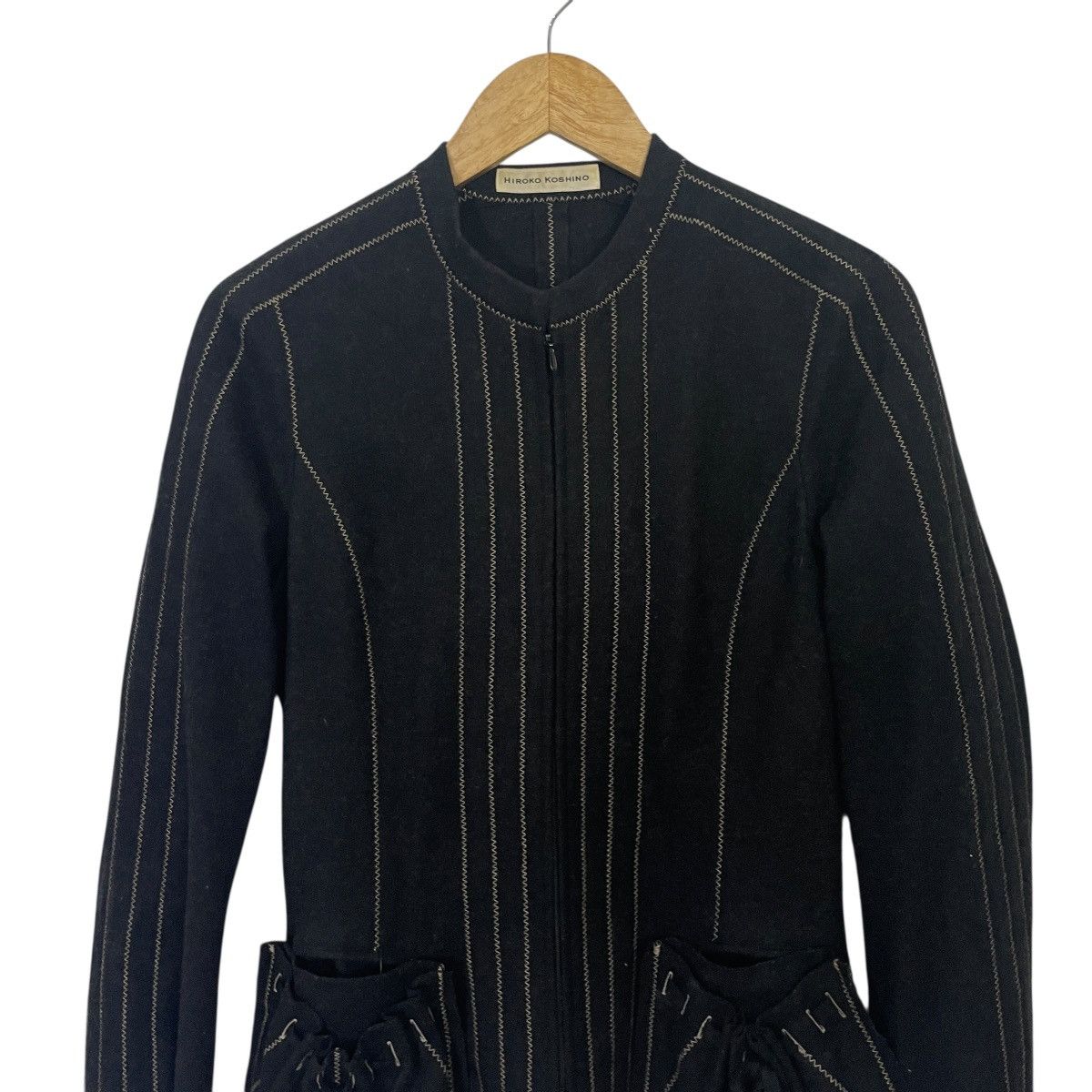 Hiroko Koshino Homme Vintage 90s Hiroko Koshino Jacket Size M / US 6-8 / IT 42-44 - 2 Thumbnail