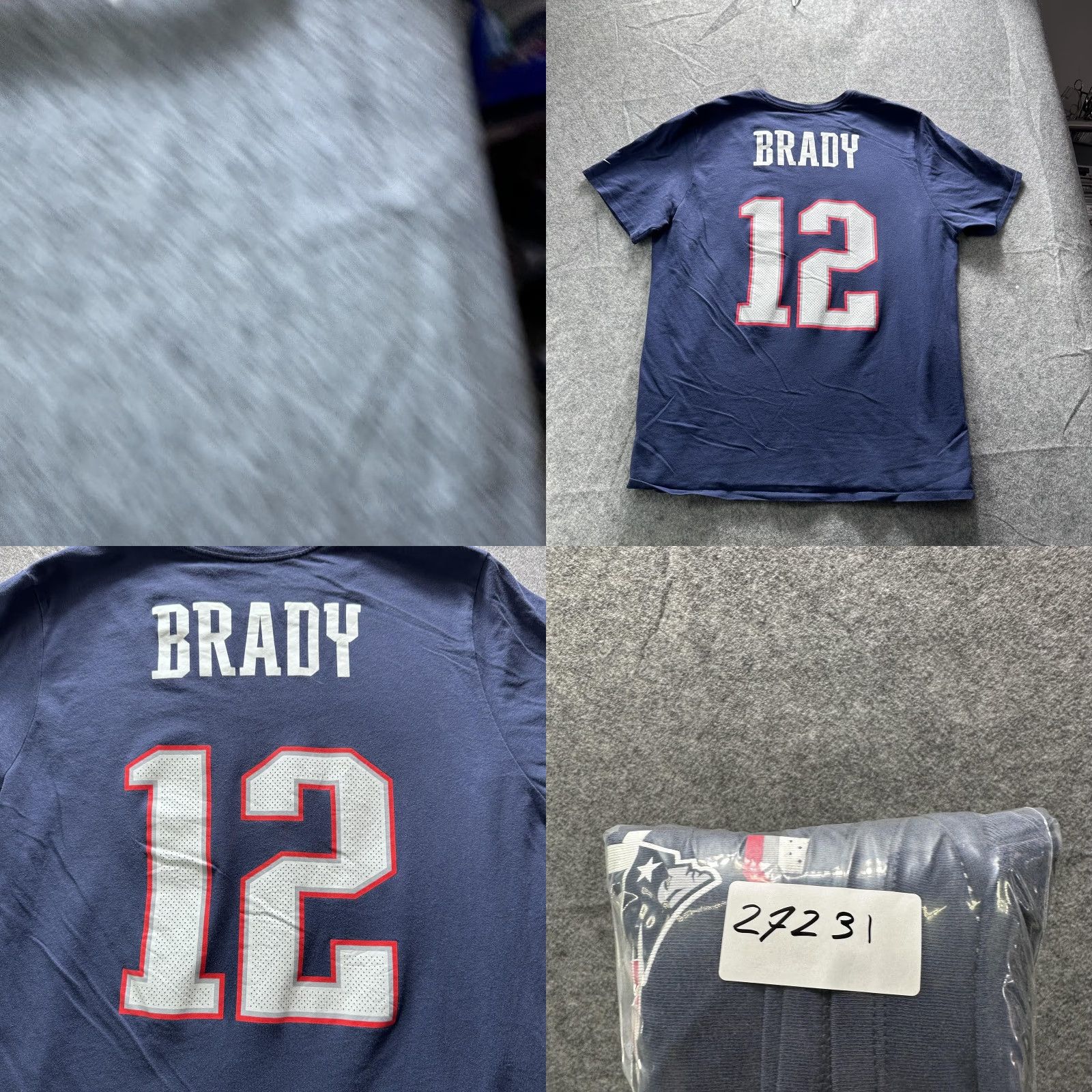 Nike Nike Shirt Mens Medium Blue Patriots NFL Graphic Tee Dri-Fit Tagless Crew Neck Short Sleeve Nike Swoosh Logo 12 Size US M / EU 48-50 / 2 - 8 Thumbnail