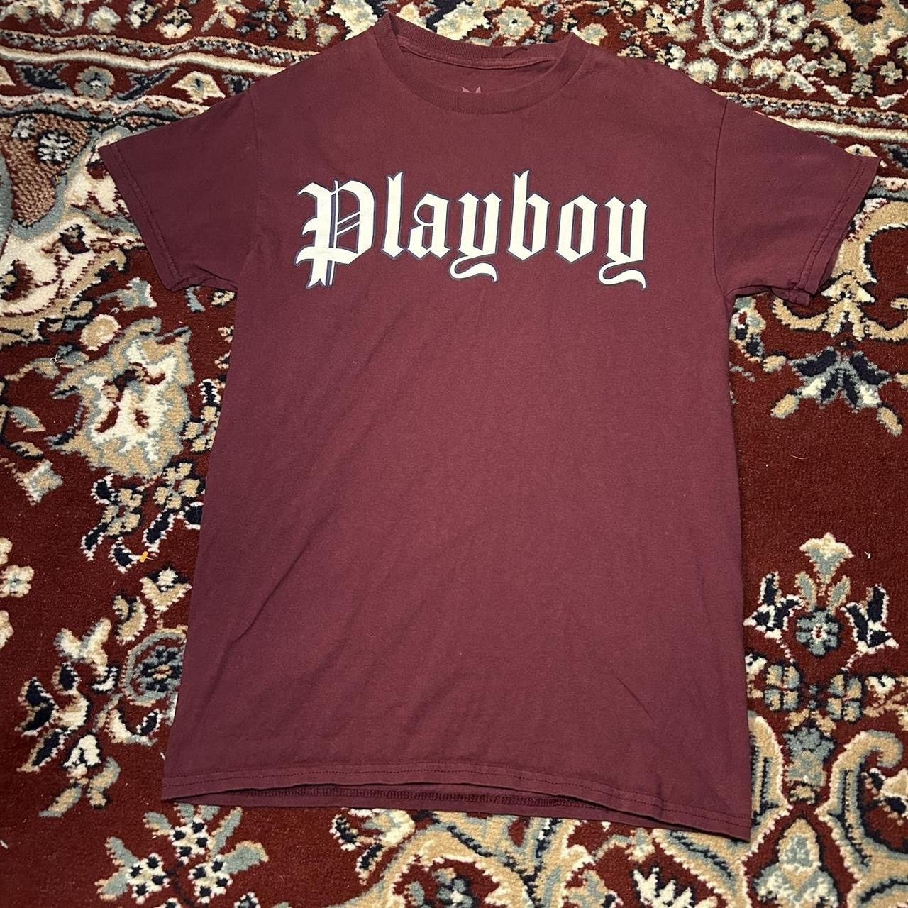 Playboy Burgundy Playboy tee Size US S / EU 44-46 / 1 - 1 Thumbnail