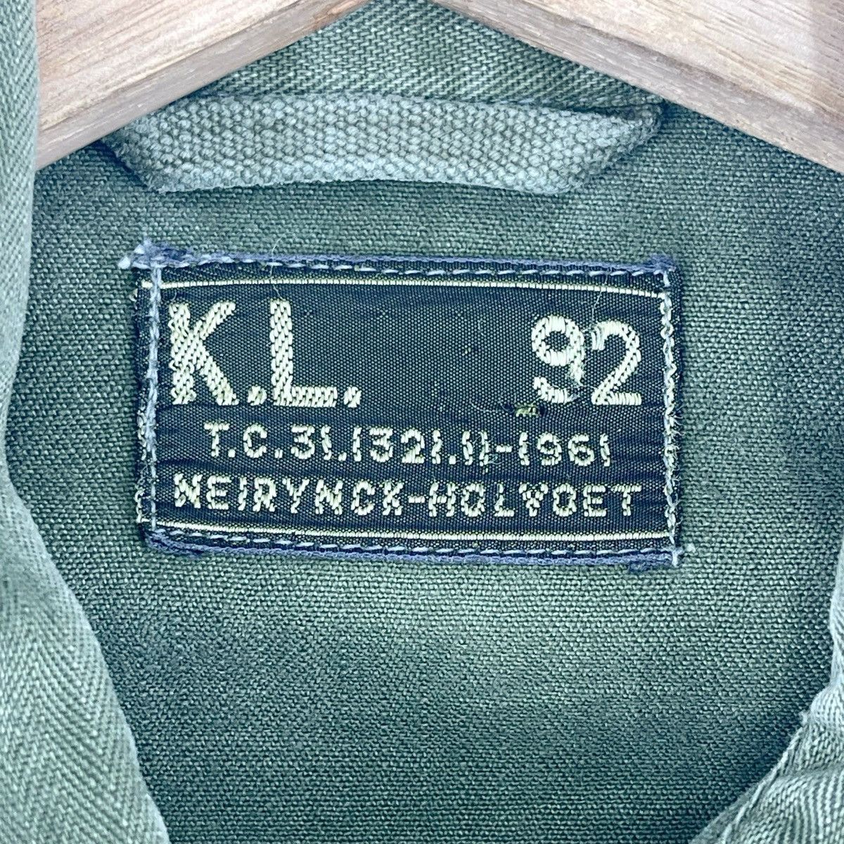 Vintage 50’s Dutch Army Genuine Hbt Herringbone Shirt Jacket Size US M / EU 48-50 / 2 - 5 Thumbnail