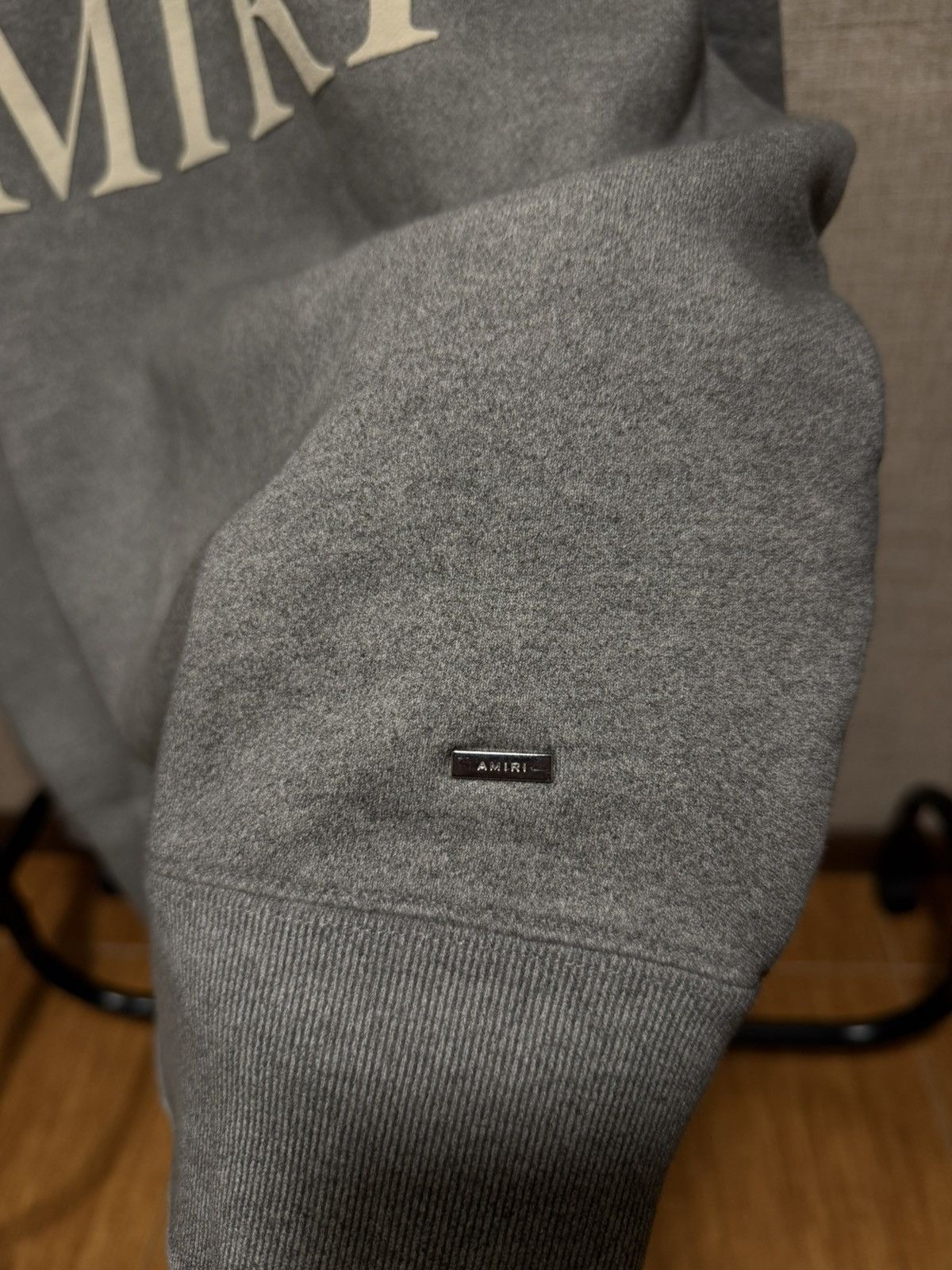 Amiri AMIRI AGED PUFF LOGO GREY SWEATSHIRT Size US S / EU 44-46 / 1 - 6 Thumbnail