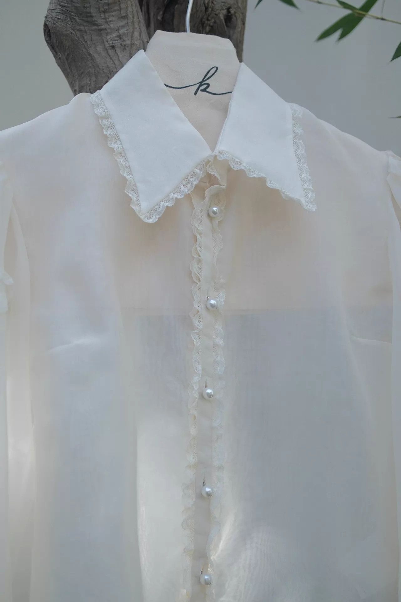 Valentino Valentino Vintage Silk Pearl-Lace Puff Sleeve Blouse EU6 Size S / US 4 / IT 40 - 5 Thumbnail