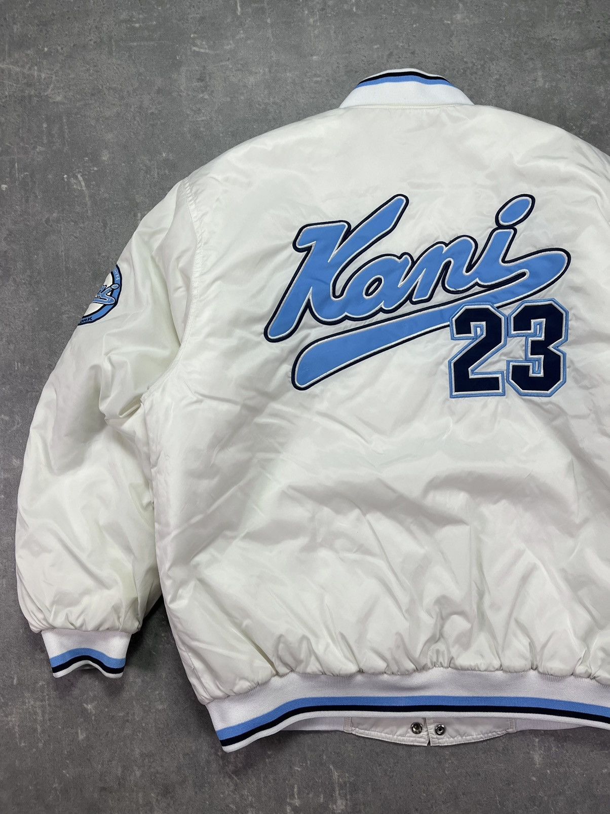 Karl Kani Vintage 90s Karl Kani Brooklyn 23 Varsity Bomber Jacket XXL Size US XL / EU 56 / 4 - 11 Thumbnail