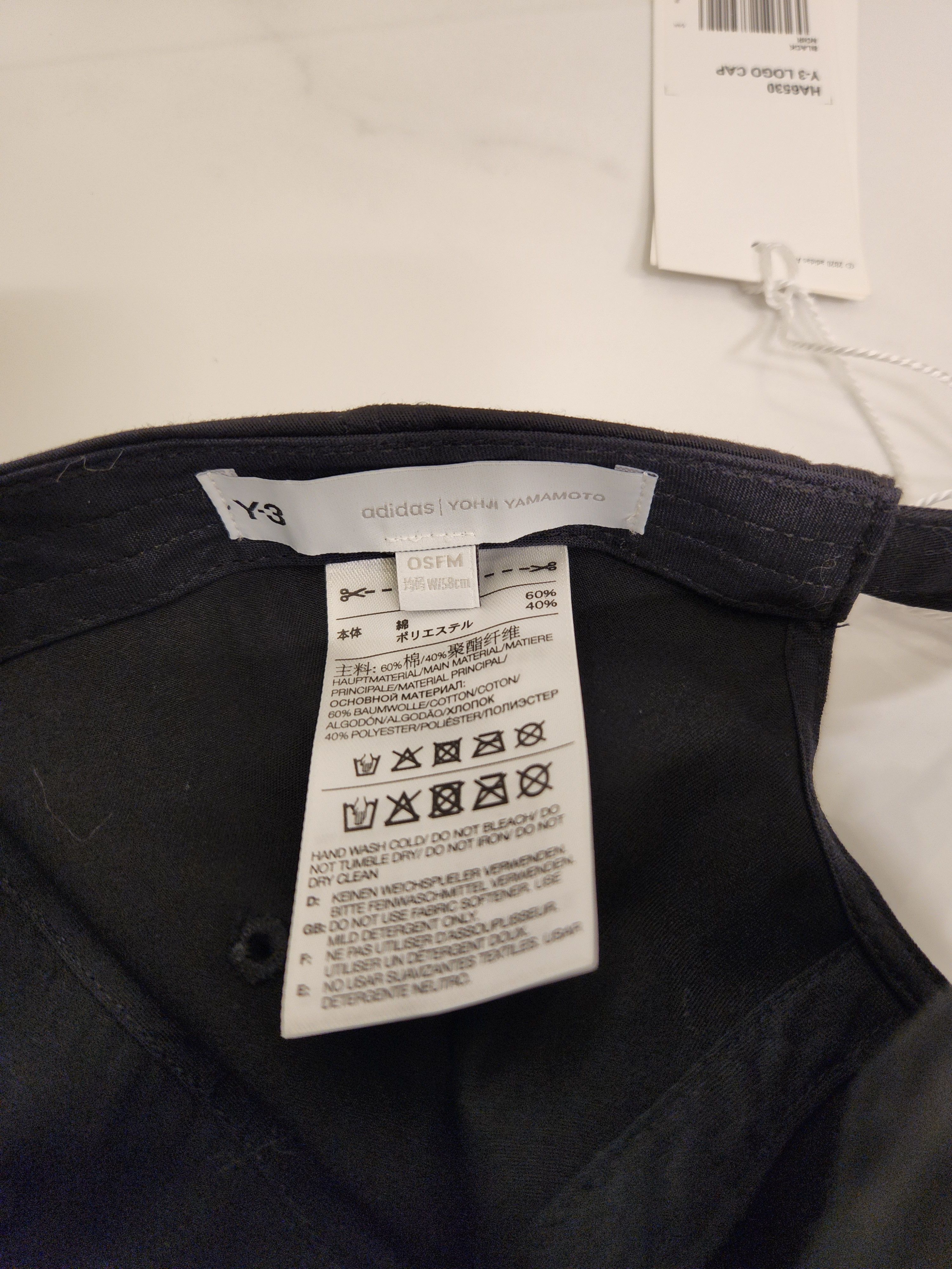 Y-3 BNWT Y-3 Black on Black Adjustable Cap Size ONE SIZE - 3 Thumbnail