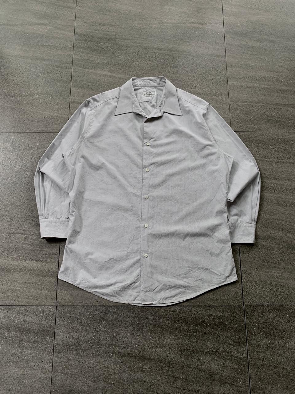 Hermes FREE TAX! Textured Longsleeve Shirt Size US M / EU 48-50 / 2 - 2 Thumbnail