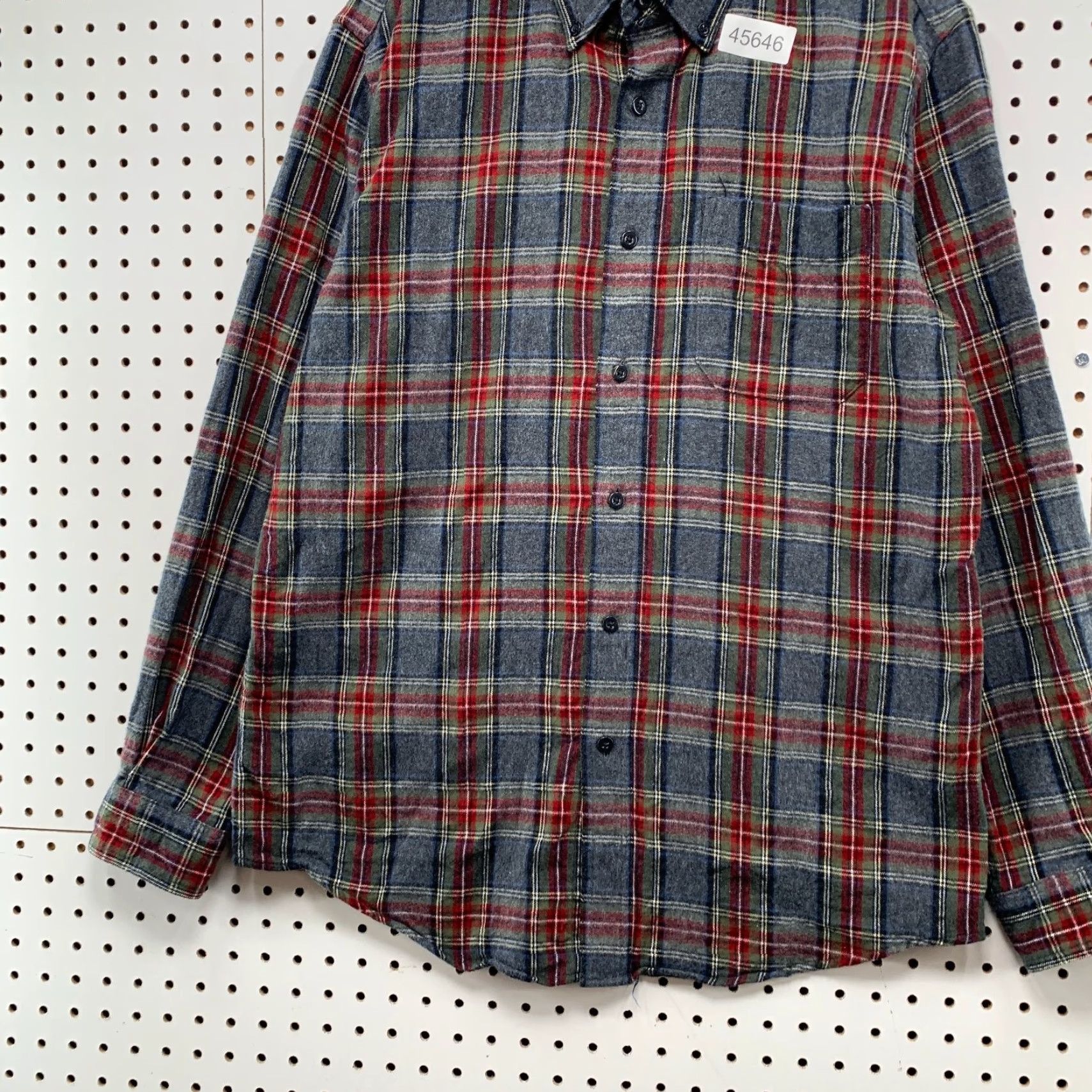 Vintage L.L. Bean Flannel Shirt Mens M Gray Red Plaid Long Sleeve Button-Up Casual Winter Fall Outdoor Size US M / EU 48-50 / 2 - 3 Thumbnail