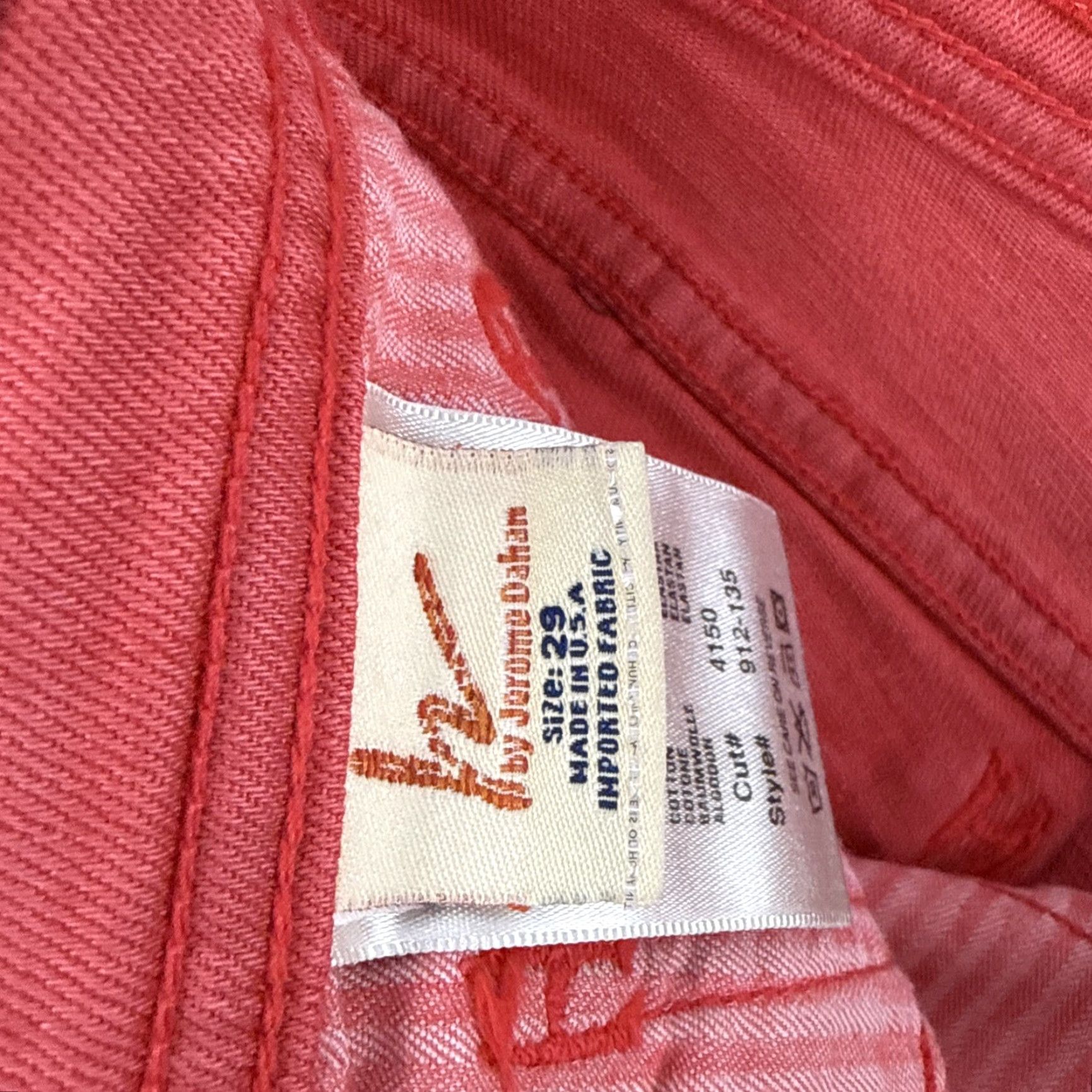 Citizens Of Humanity VINTAGE Citizens of Humanity Womens Jerome Dahan Skull Bunny #912 Stretch Shorts Sz 29 Pink Boyfriend Low Rise Regular Inseam 1.5" Womens Size 29" - 3 Thumbnail