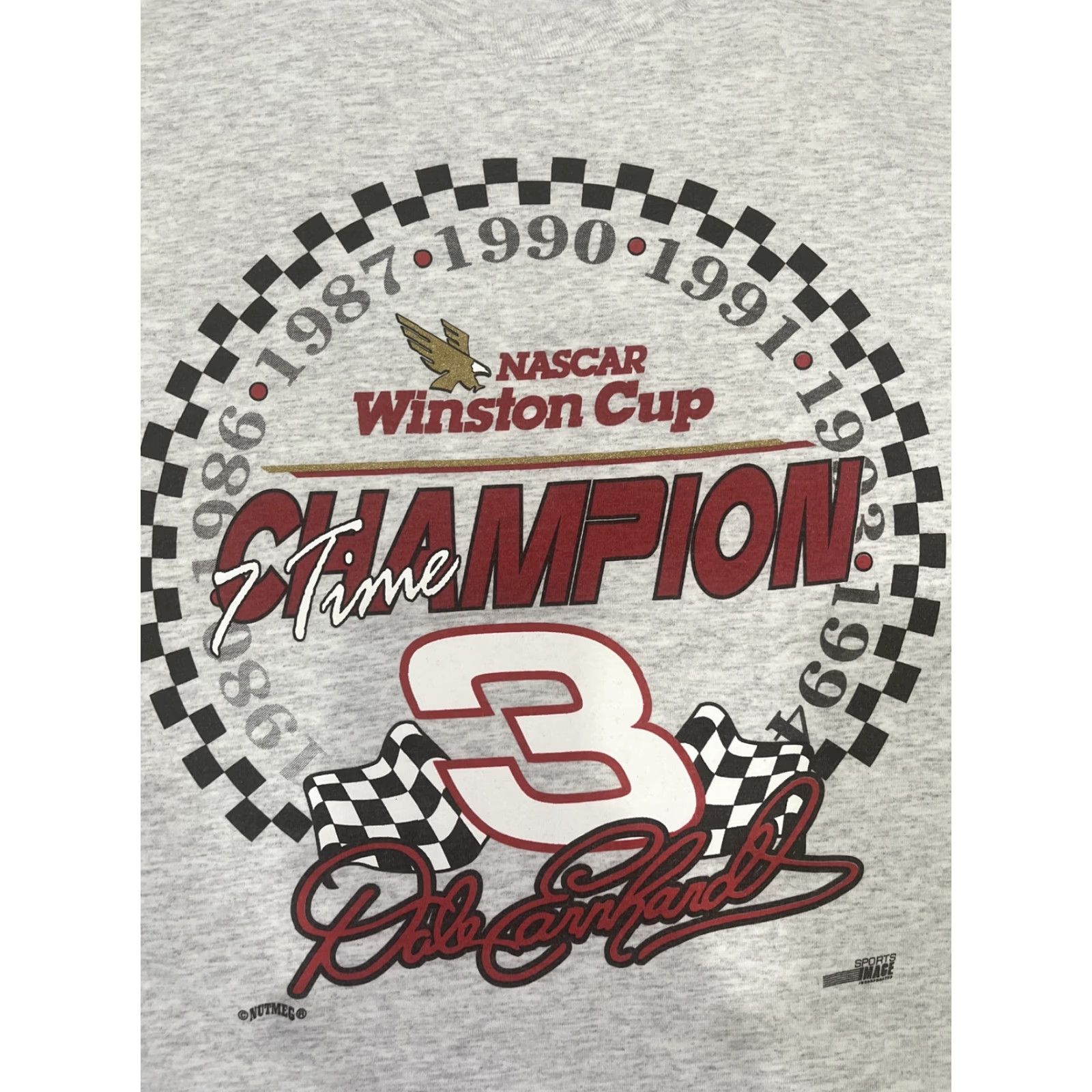 Nutmeg VINTAGE Dale Earnhardt Winston Cup T Shirt Mens L Champions Nutmeg 1994 Nascar Size US L / EU 52-54 / 3 - 3 Thumbnail