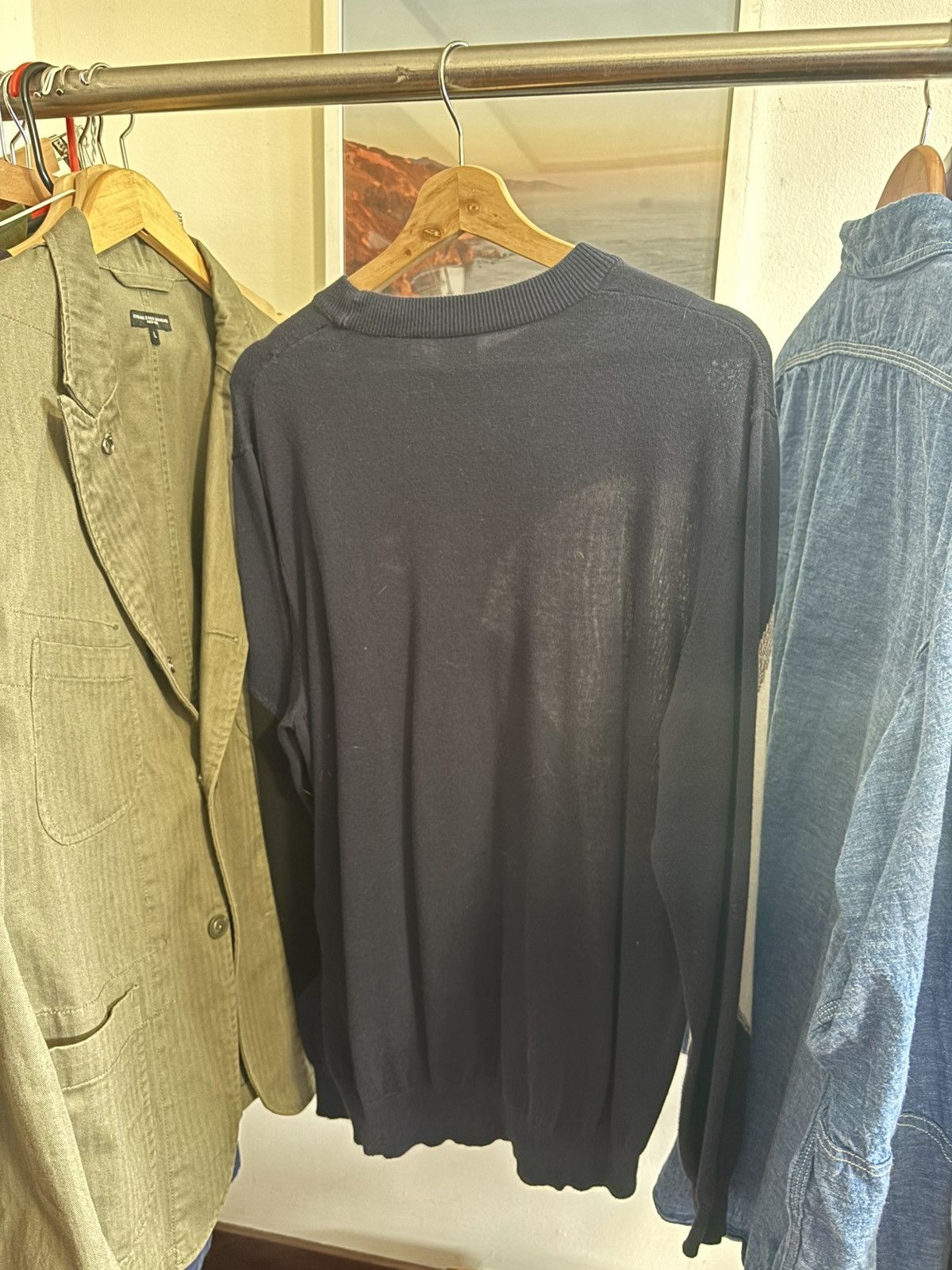 Paul Smith Blue Knit Sweater Size US L / EU 52-54 / 3 - 4 Thumbnail