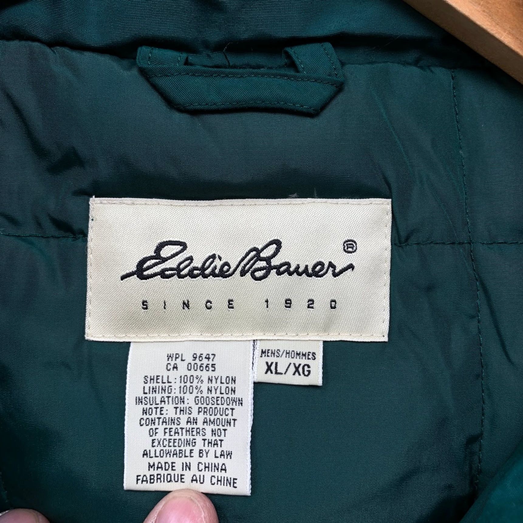 Eddie Bauer VINTAGE Eddie Bauer Down Puffer Park Coat Mens XL Green Outdoor Heavyweight Parka Hoodie Size US XL / EU 56 / 4 - 4 Thumbnail