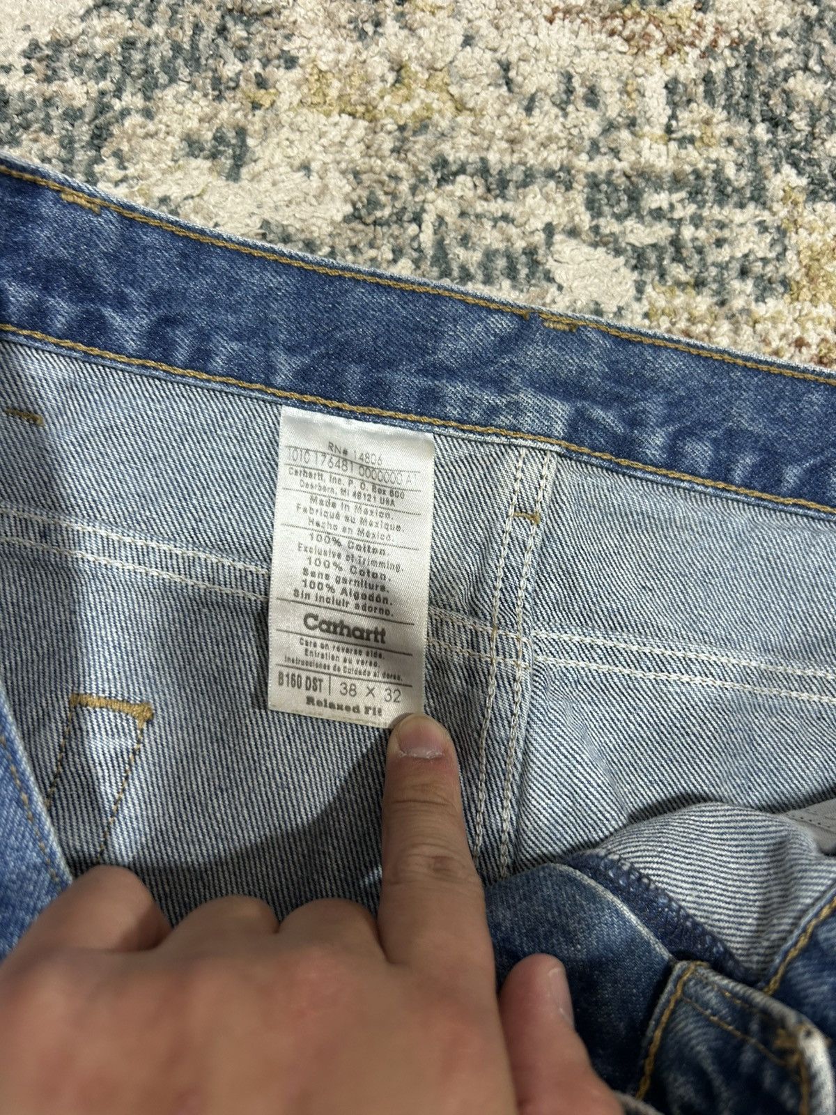 Carhartt Vintage Carhartt Work Jeans Size US 36 / EU 52 - 5 Thumbnail
