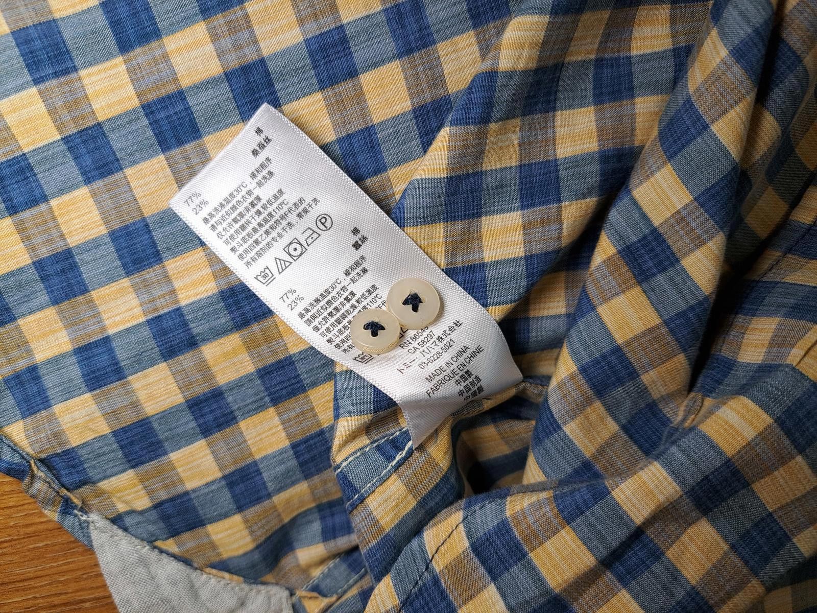 Tommy Bahama Tommy Bahama Dress Shirt Mens Large Yellow Check Silk Cotton Size US L / EU 52-54 / 3 - 5 Thumbnail