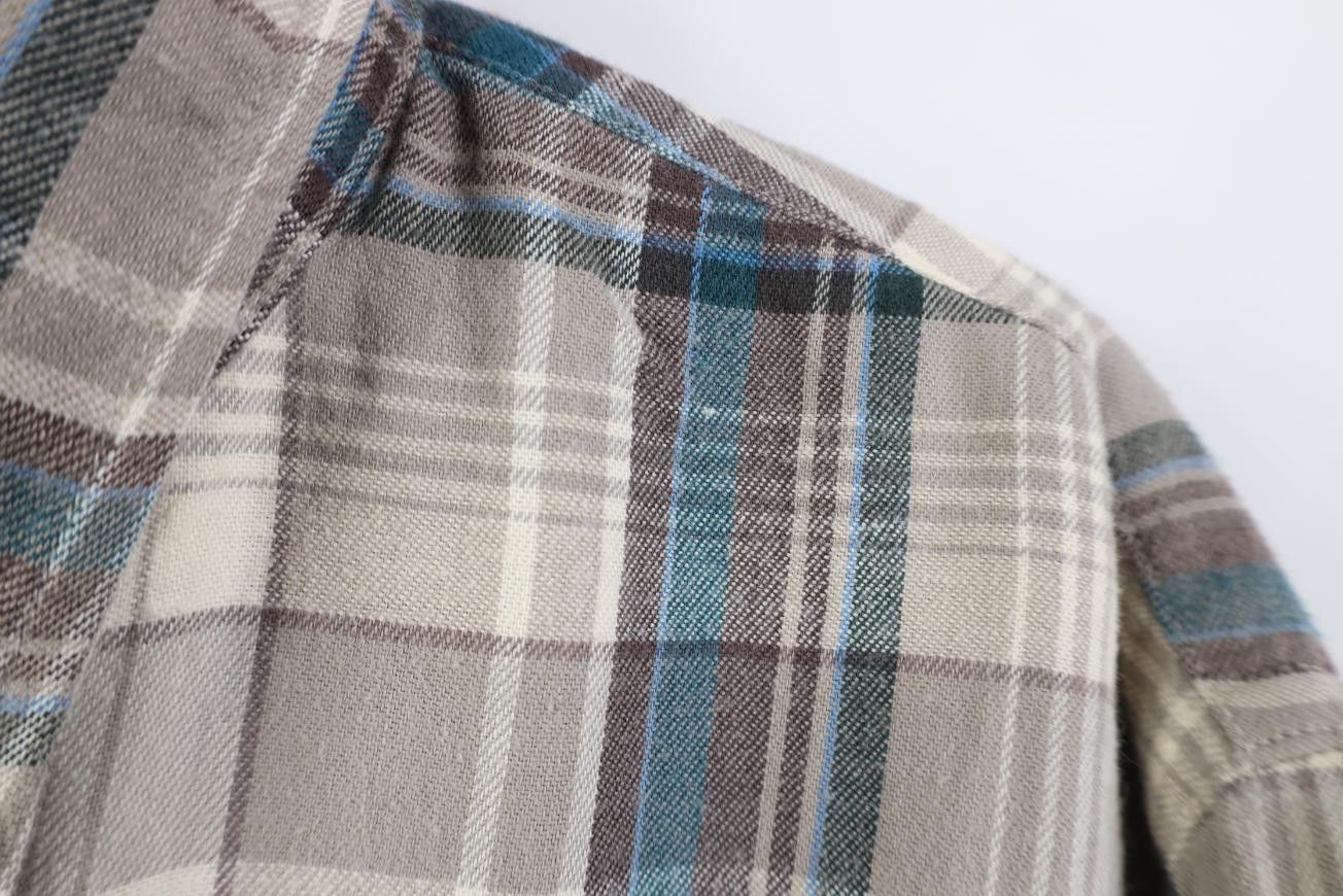 L.L. Bean Vintage 90s LL Bean Flannel Collared Button Down Shirt Plaid Size US L / EU 52-54 / 3 - 6 Thumbnail