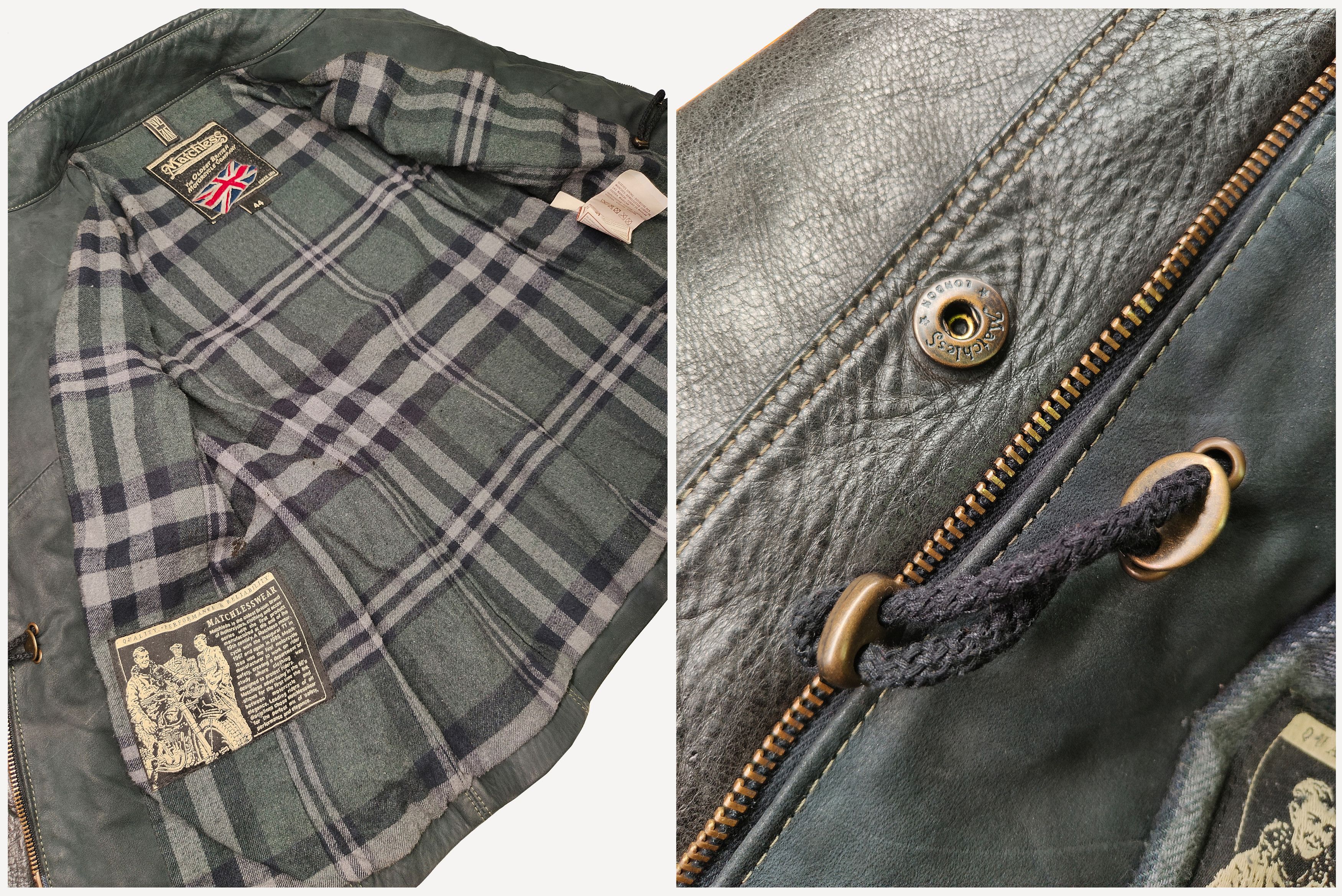 Matchless MATCHLESS _ ITALY _ NOTTING HILL _ LEATHER BIKER JACKET Size M / US 6-8 / IT 42-44 - 4 Thumbnail